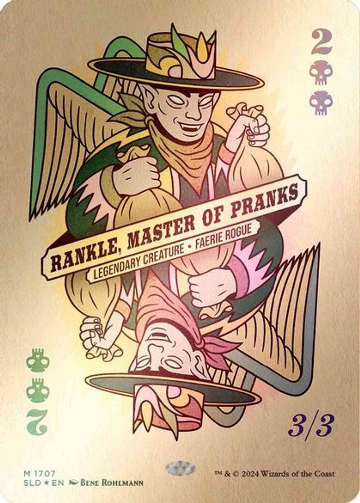 Rankle, Master of Pranks (Rainbow Foil) magic card front