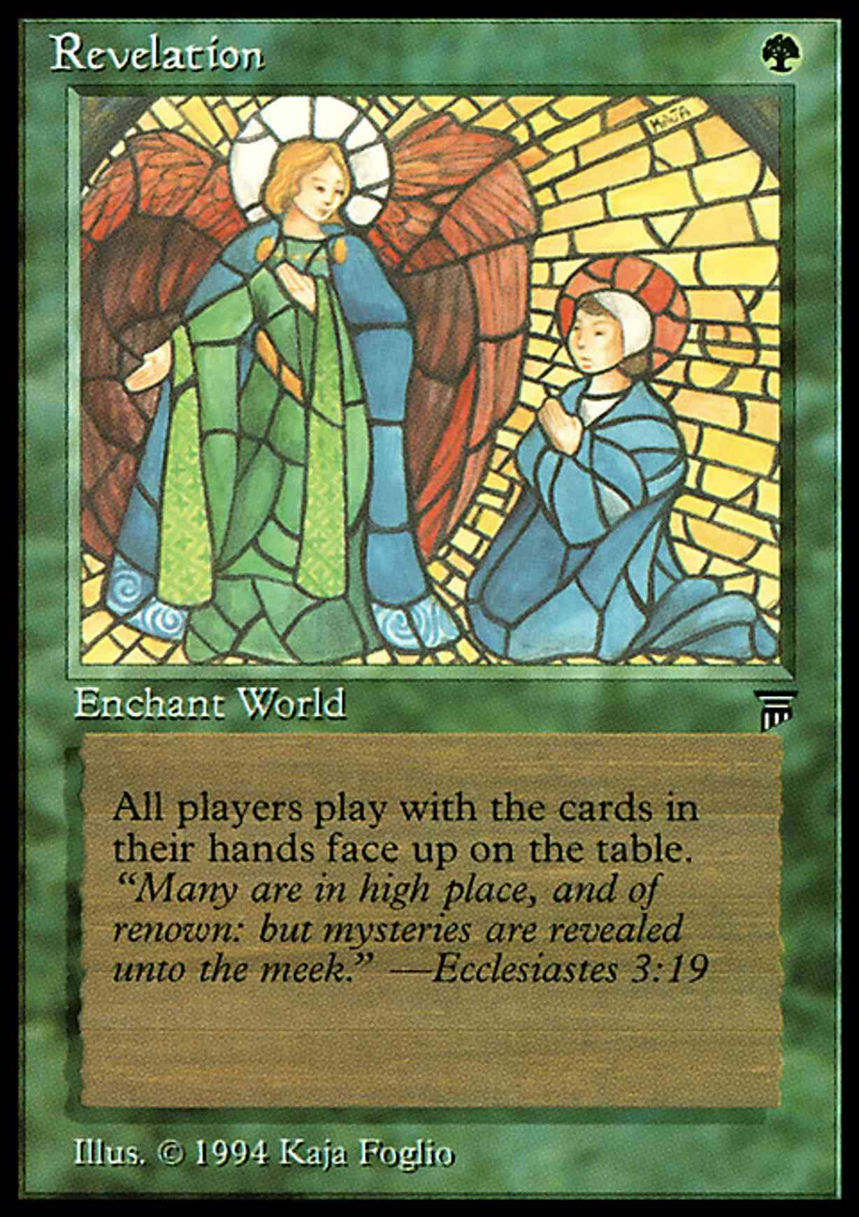 Revelation magic card front