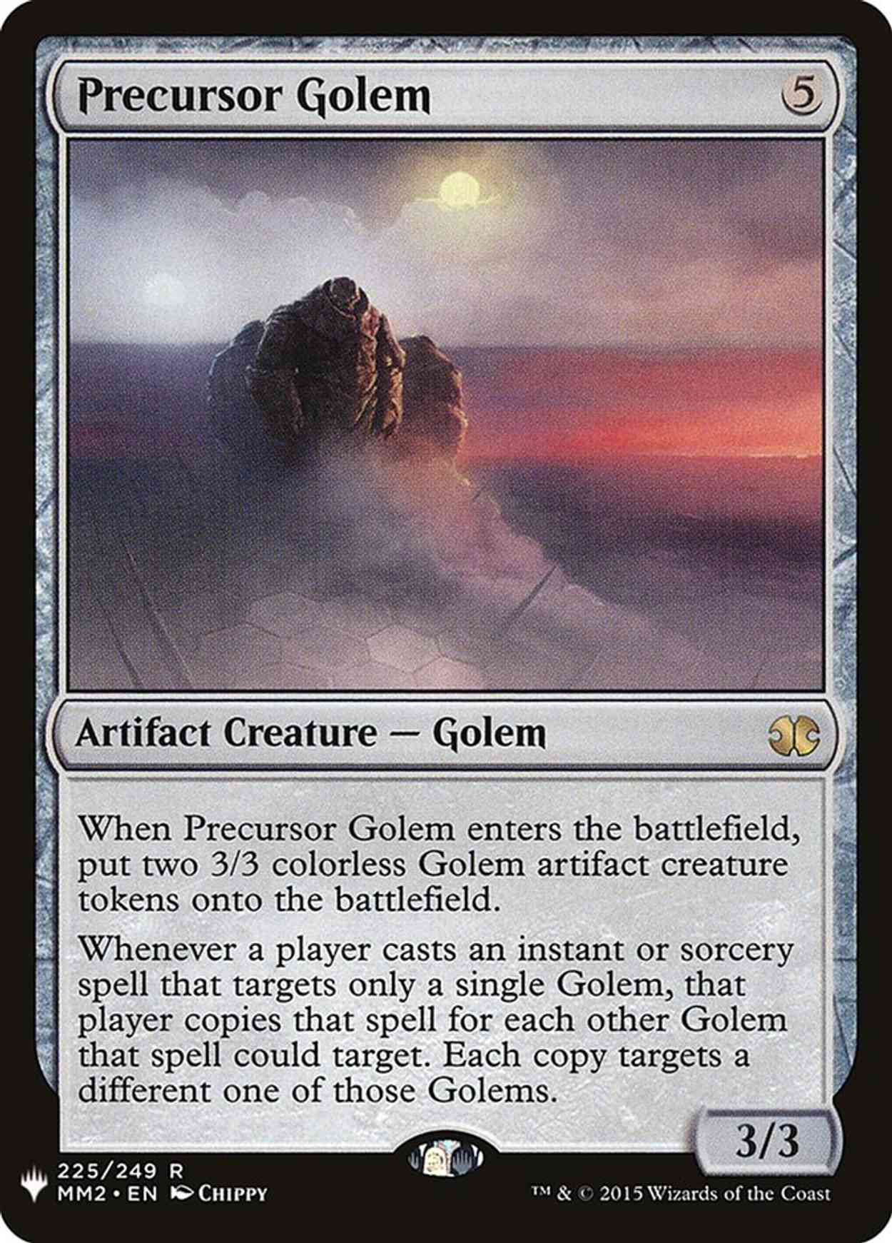 Precursor Golem magic card front