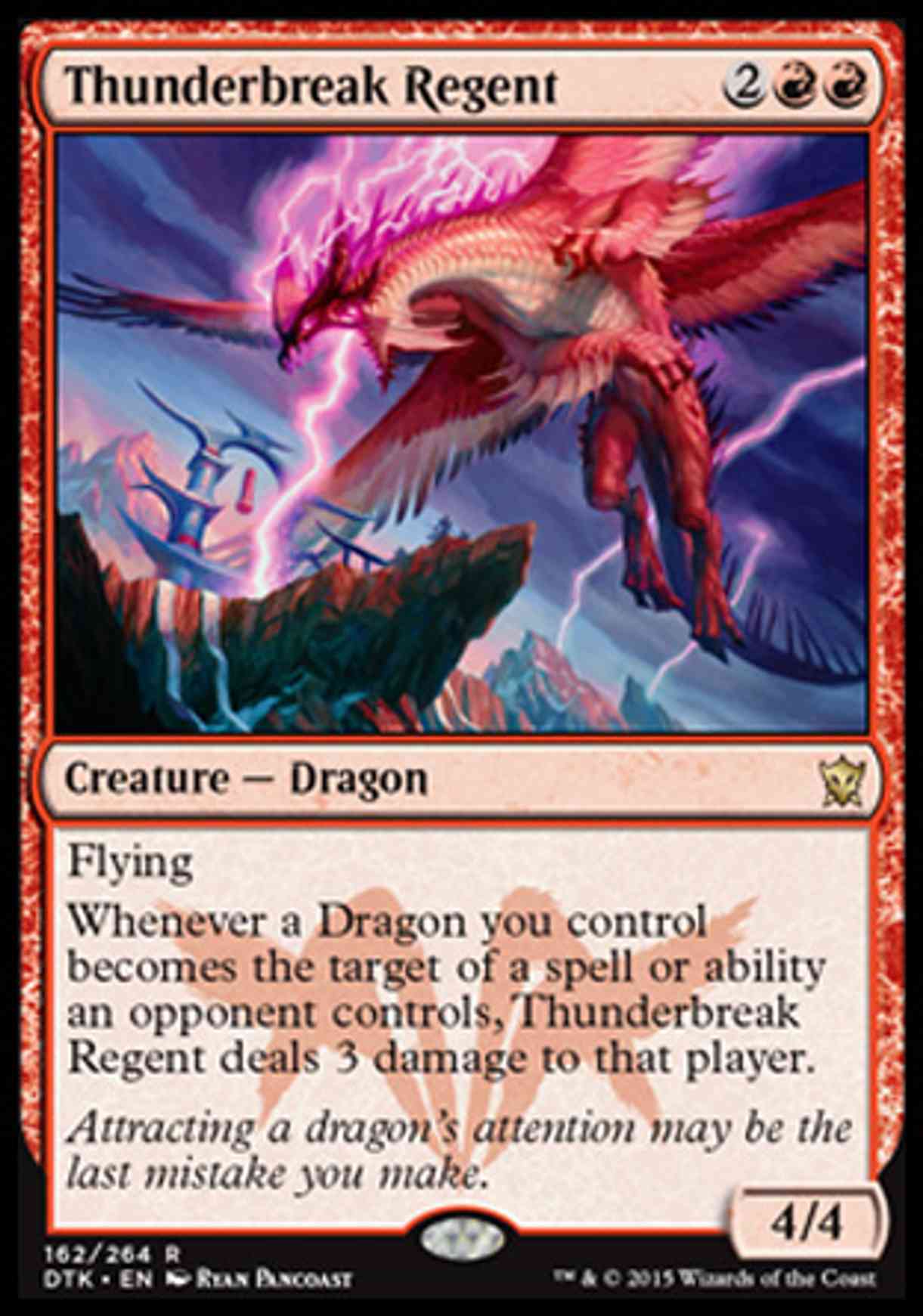Thunderbreak Regent magic card front
