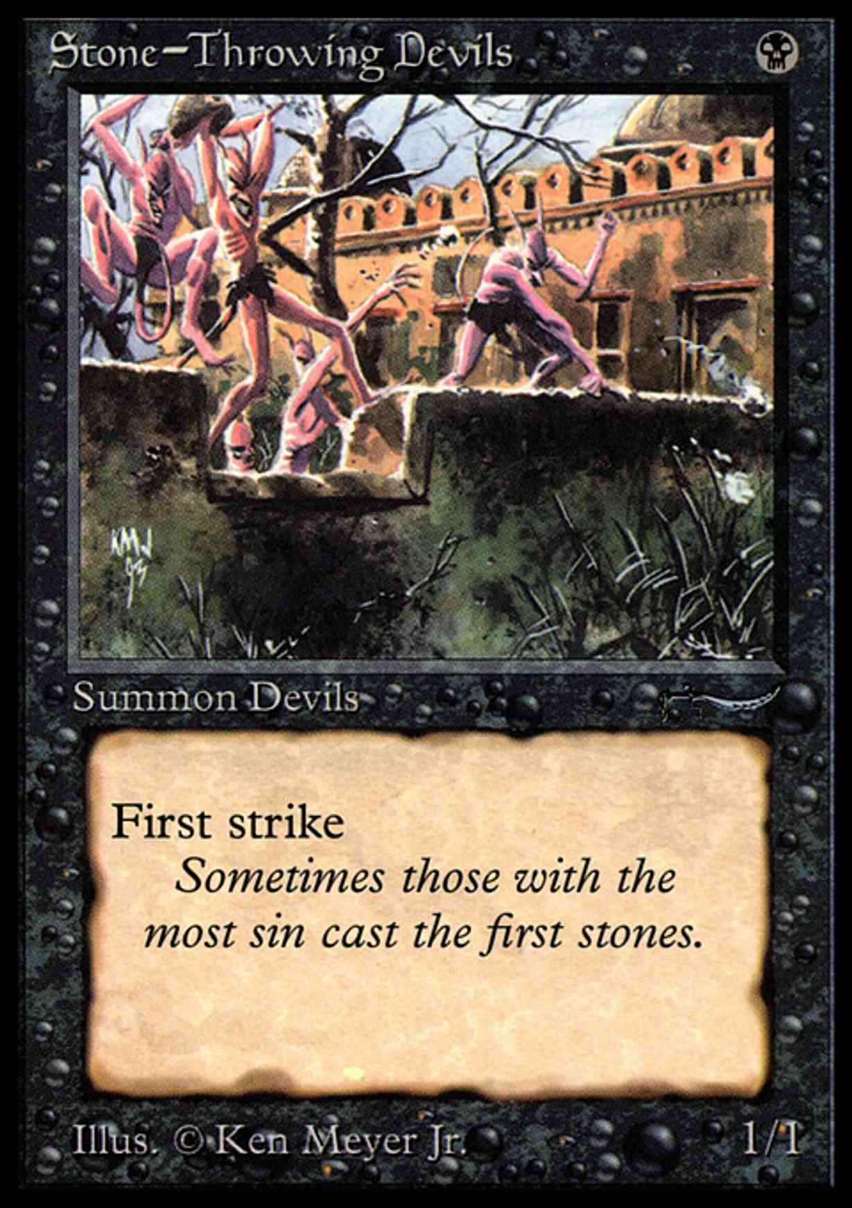 Stone-Throwing Devils magic card front