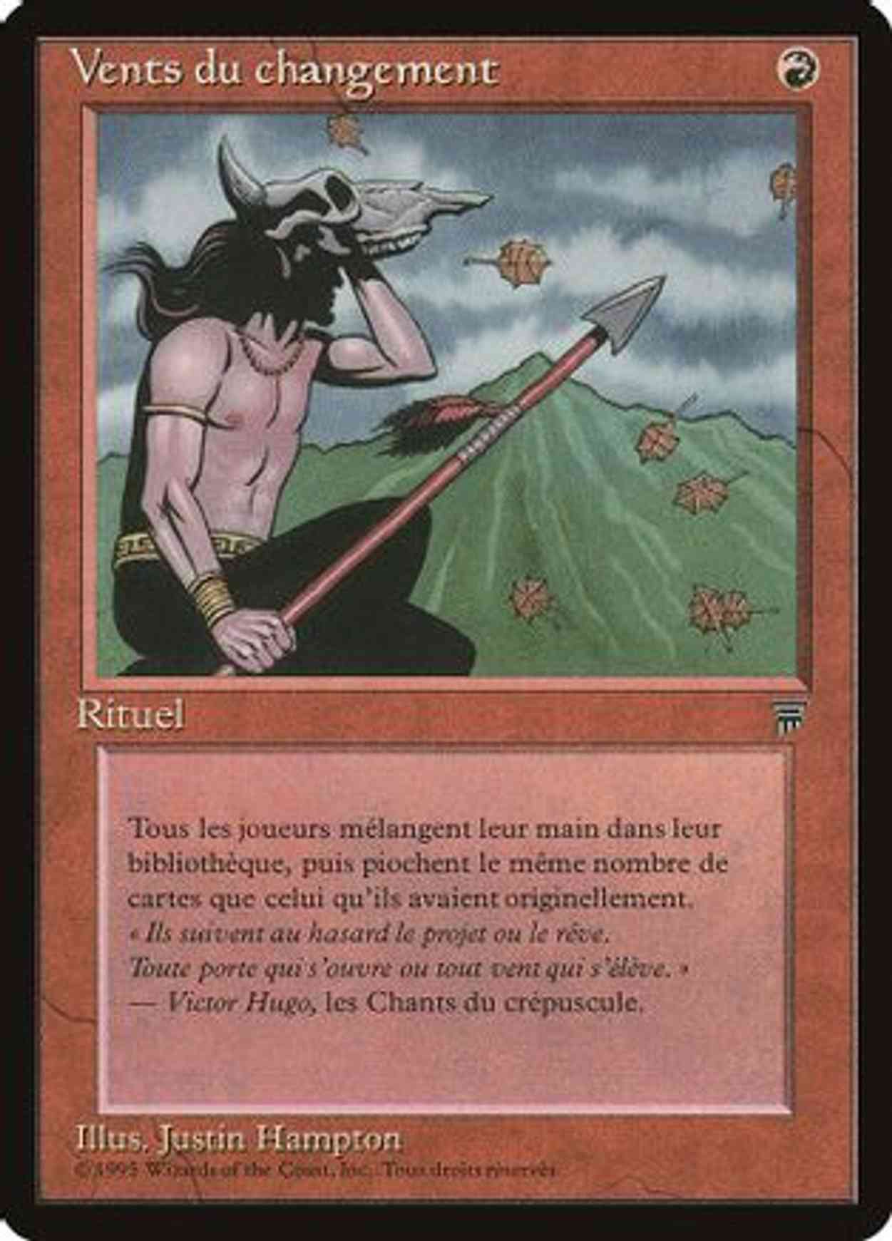 Winds of Change (French) - "Vents due changement" magic card front