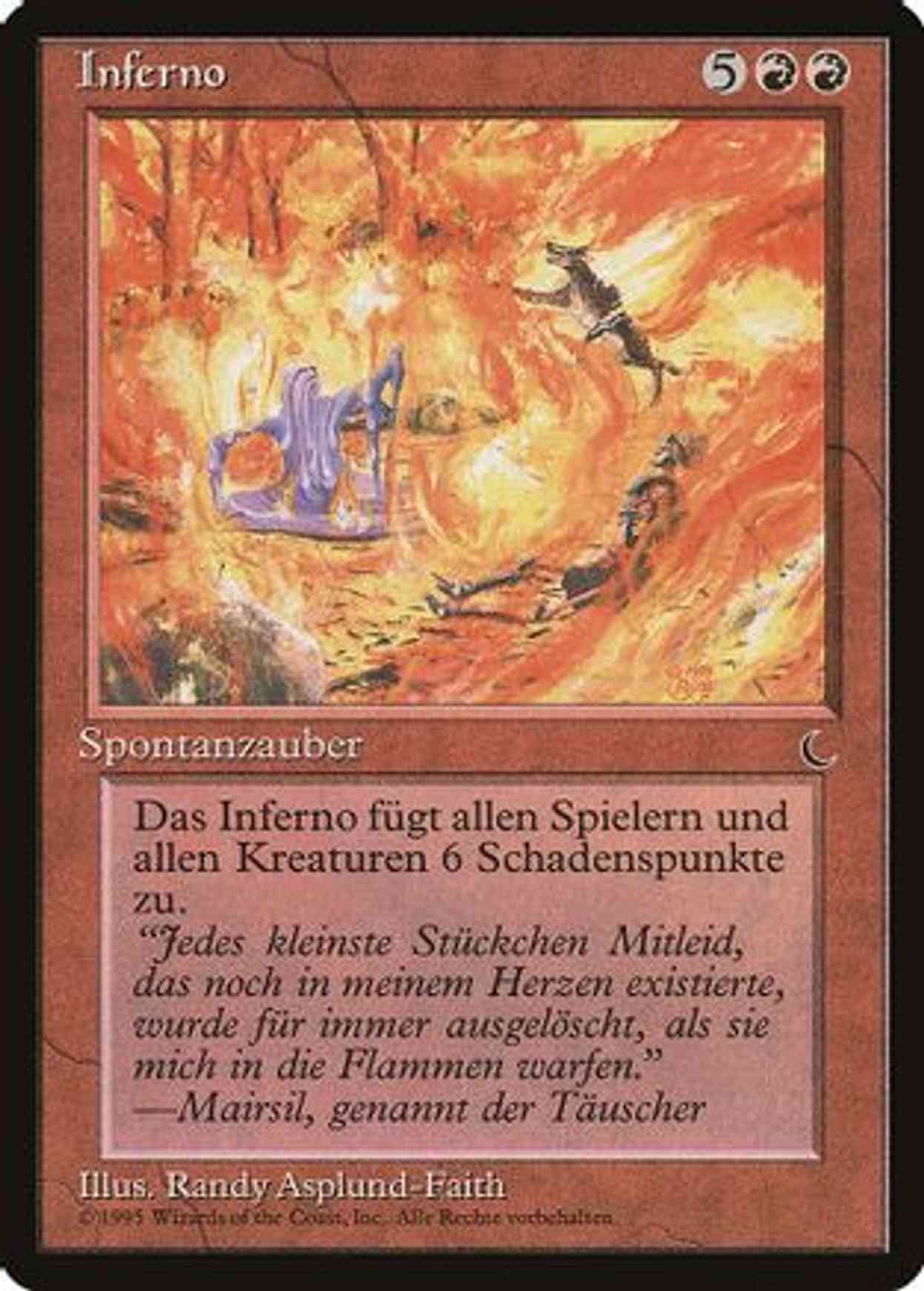 Inferno (German) magic card front