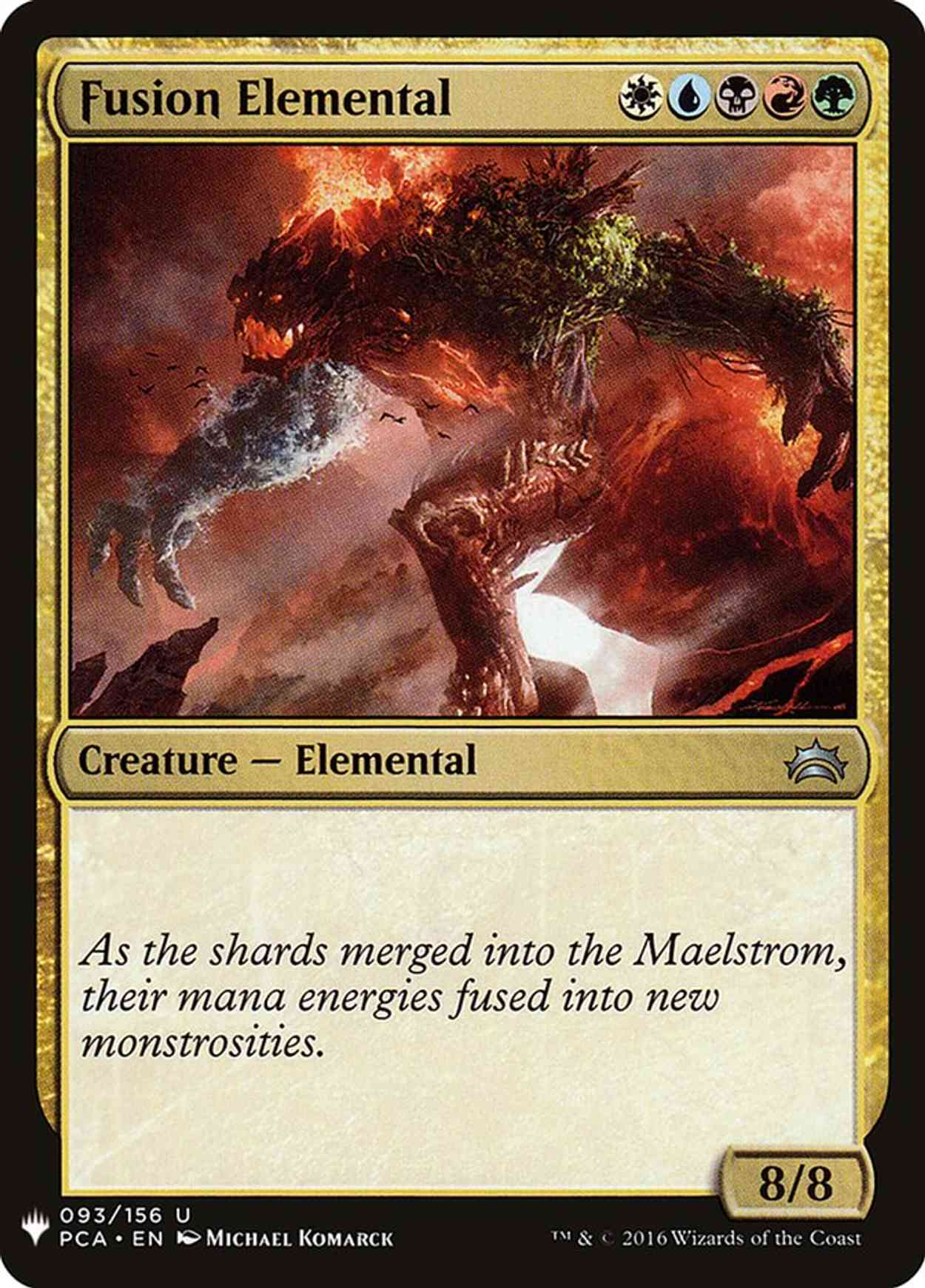 Fusion Elemental magic card front
