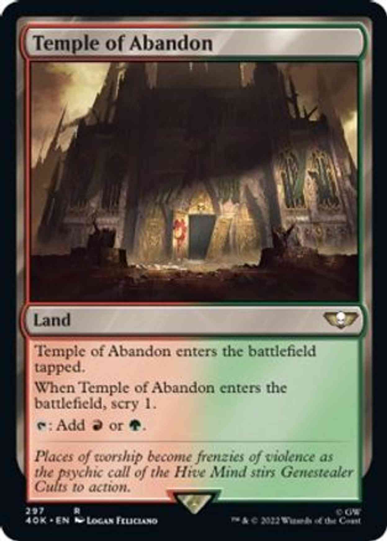 Temple of Abandon (Surge Foil) magic card front