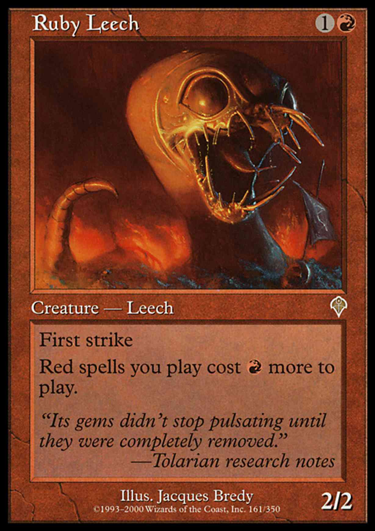 Ruby Leech magic card front