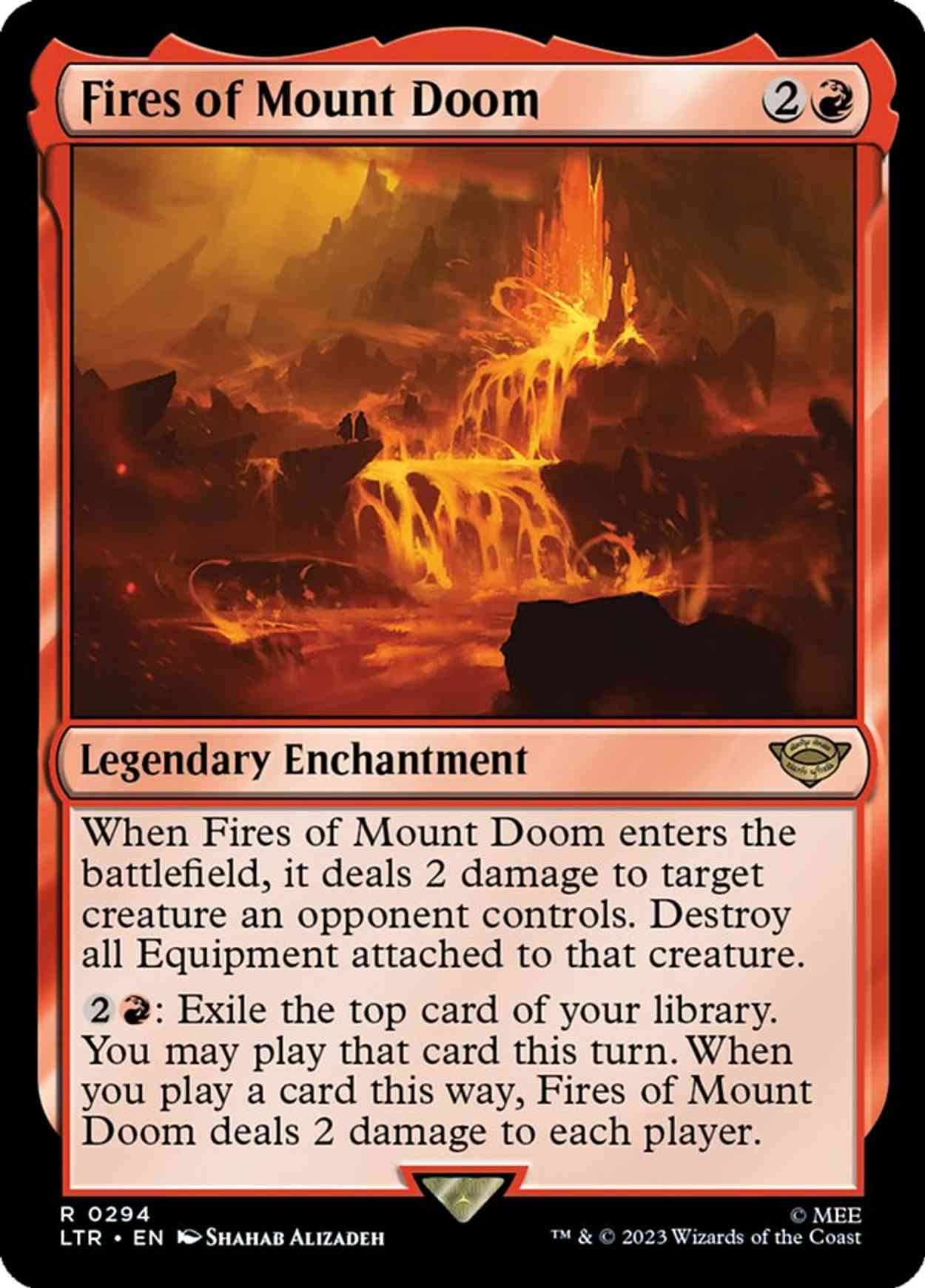 Fires of Mount Doom magic card front