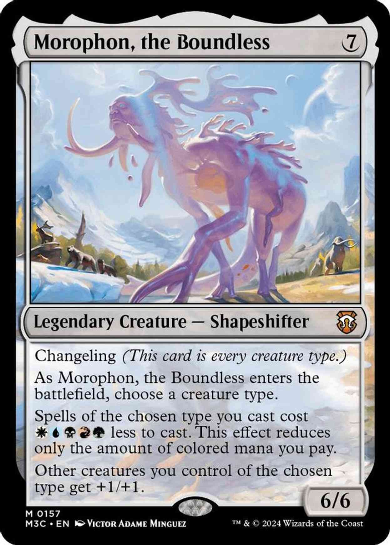 Morophon, the Boundless (Ripple Foil) magic card front