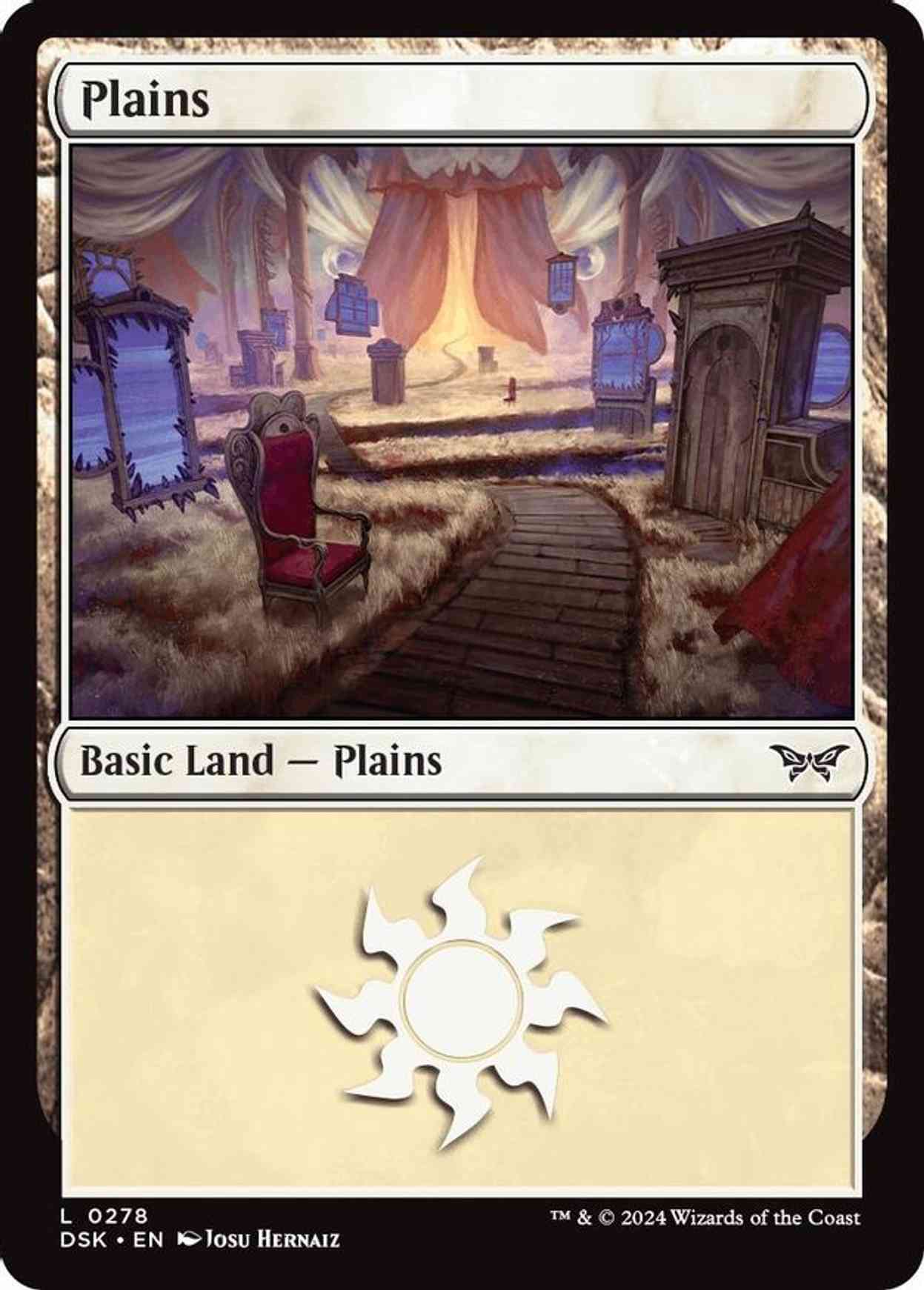 Plains (0278) magic card front