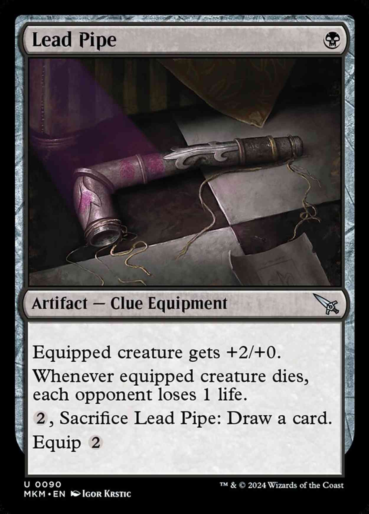 Lead Pipe magic card front