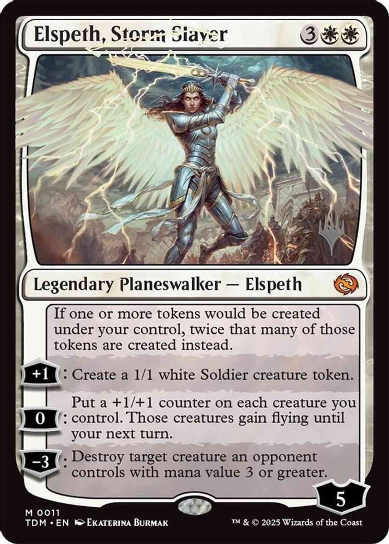 Elspeth, Storm Slayer magic card front