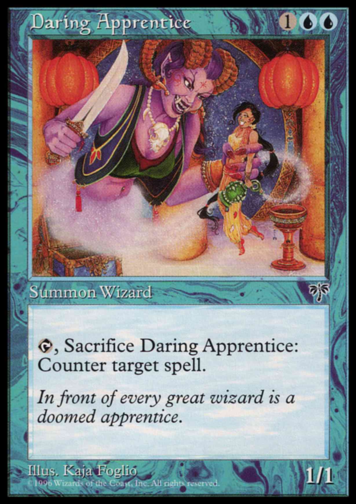 Daring Apprentice magic card front
