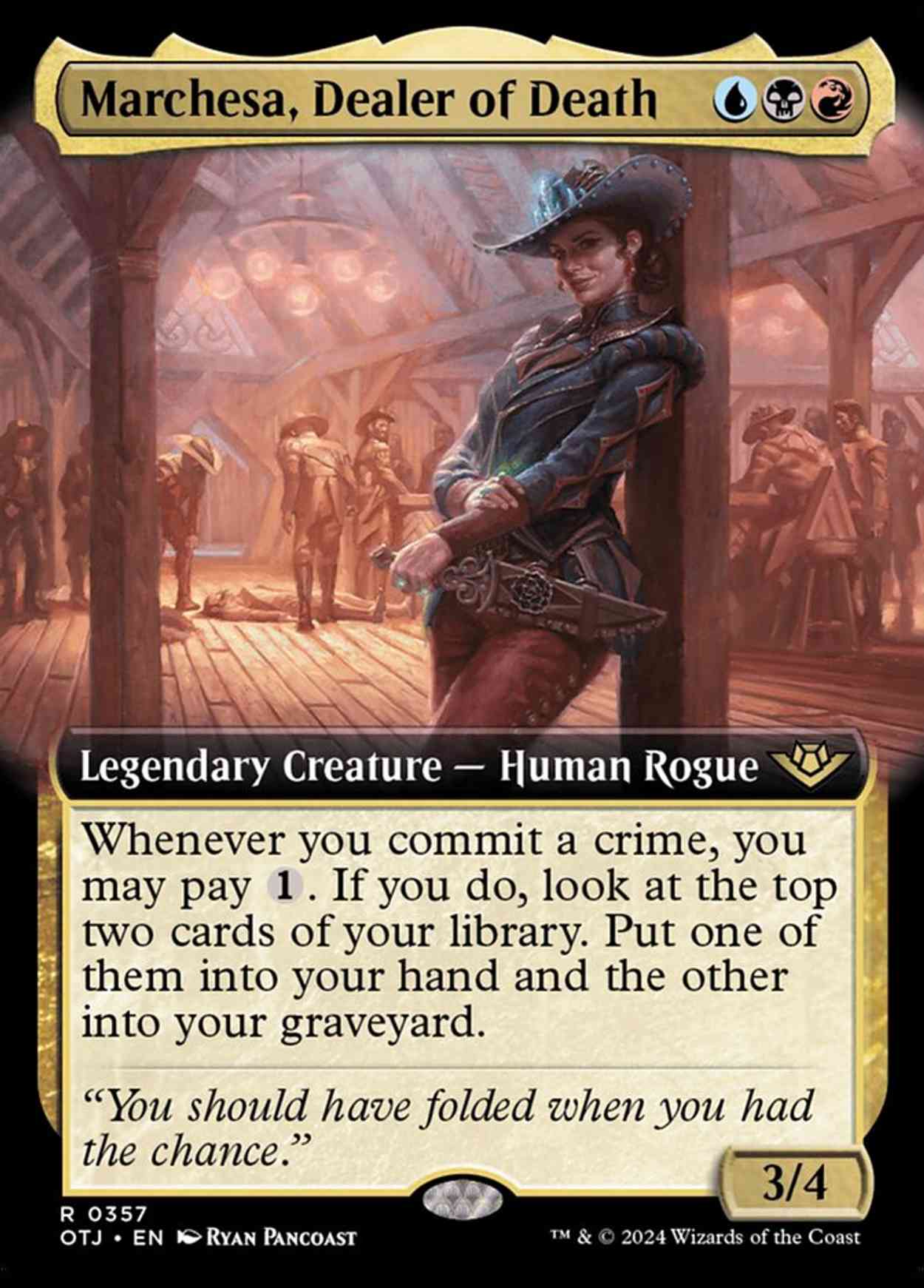 Marchesa, Dealer of Death (Extended Art) Price from mtg Outlaws of ...