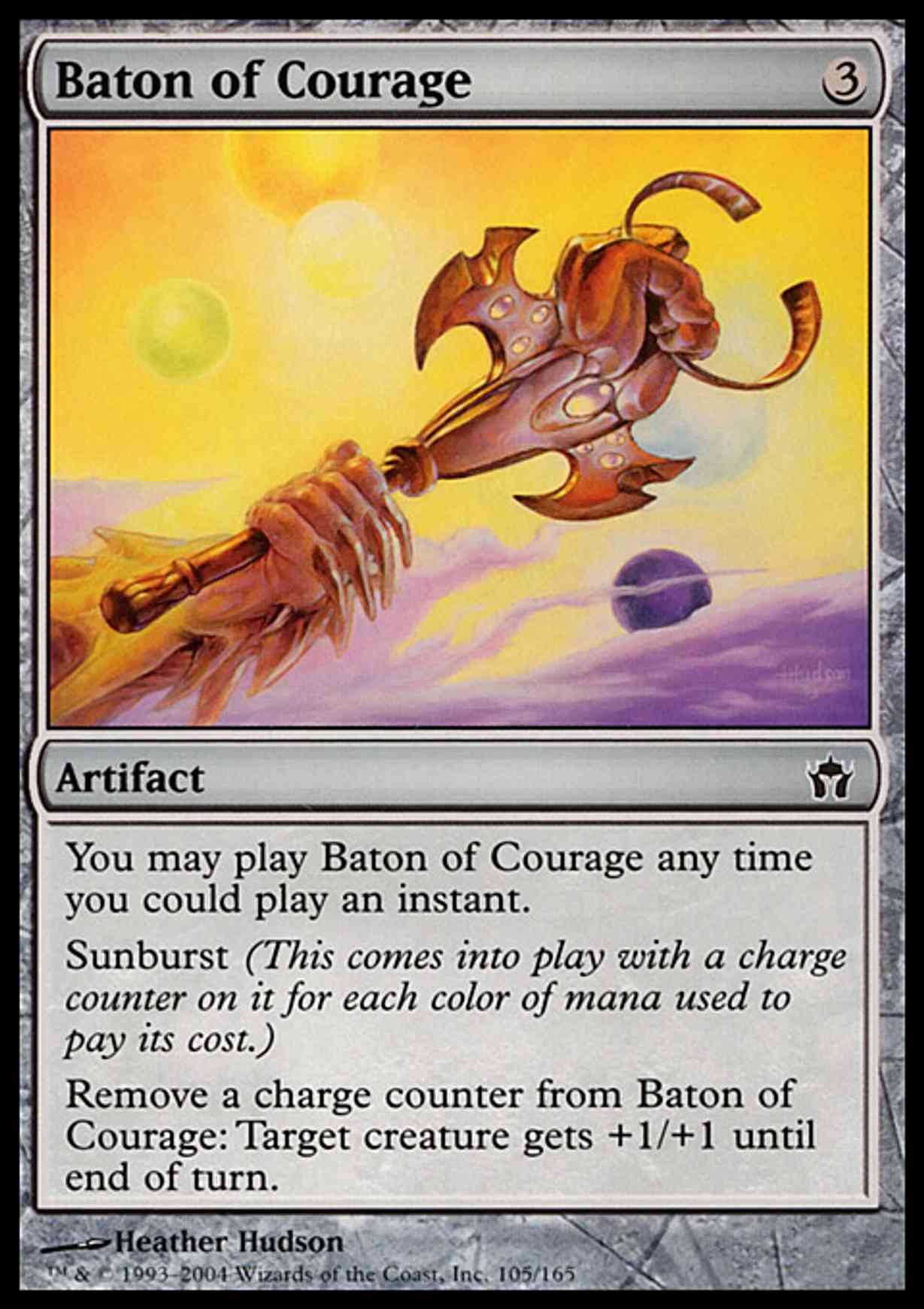Baton of Courage magic card front