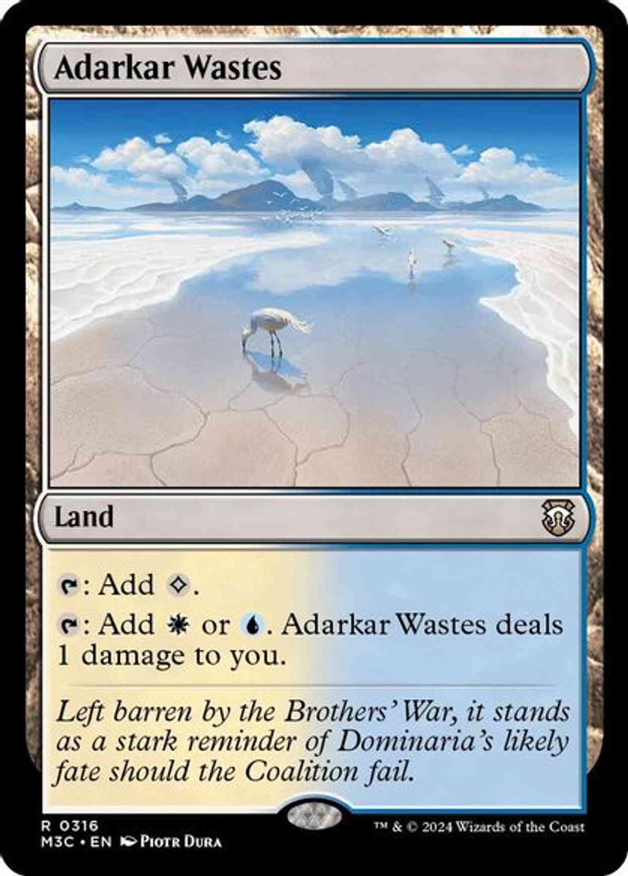 Adarkar Wastes (Ripple Foil) magic card front