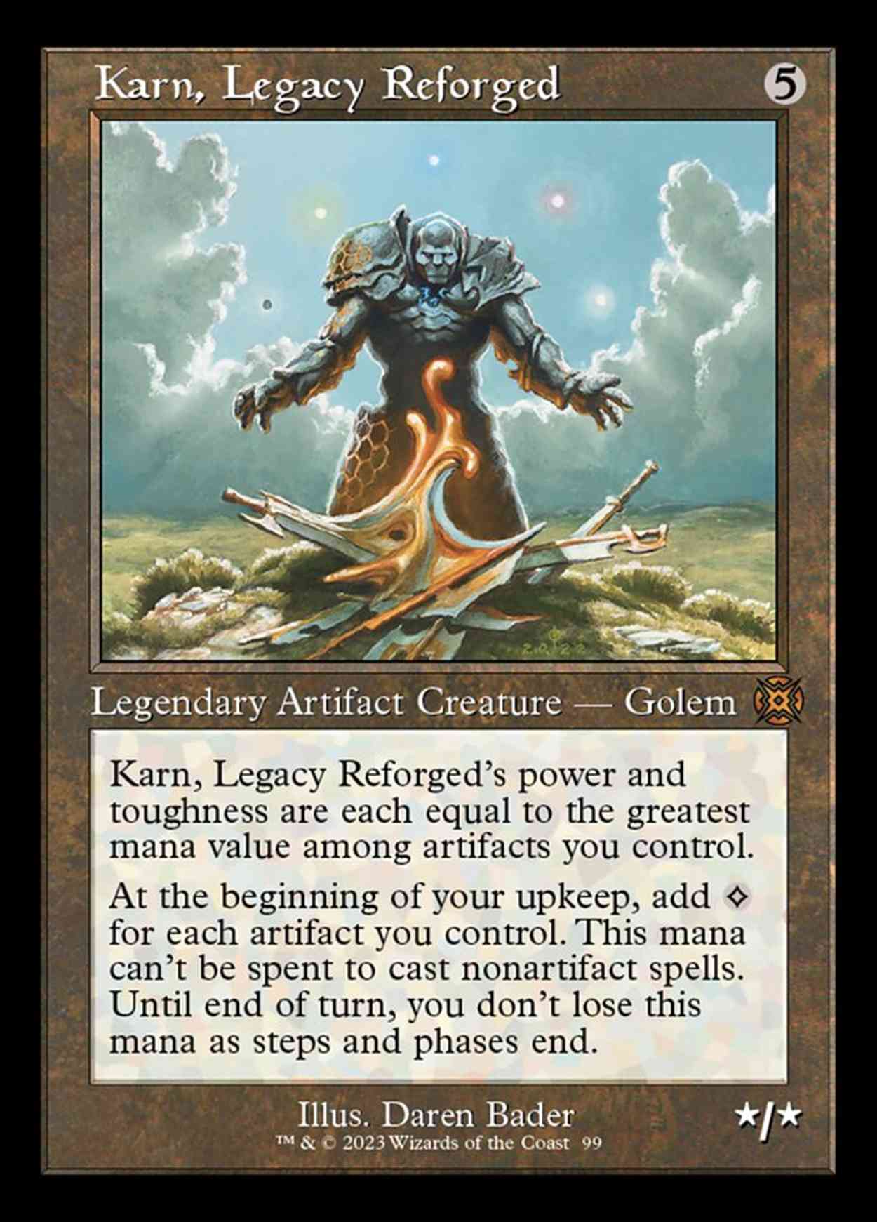 Karn, Legacy Reforged (Retro Frame) magic card front