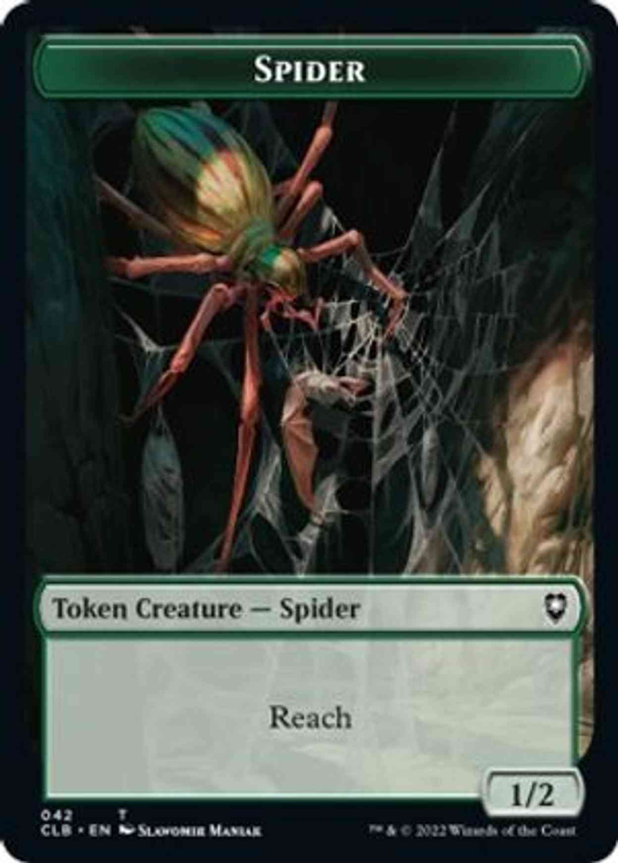 Spider // Human Double-sided Token magic card front