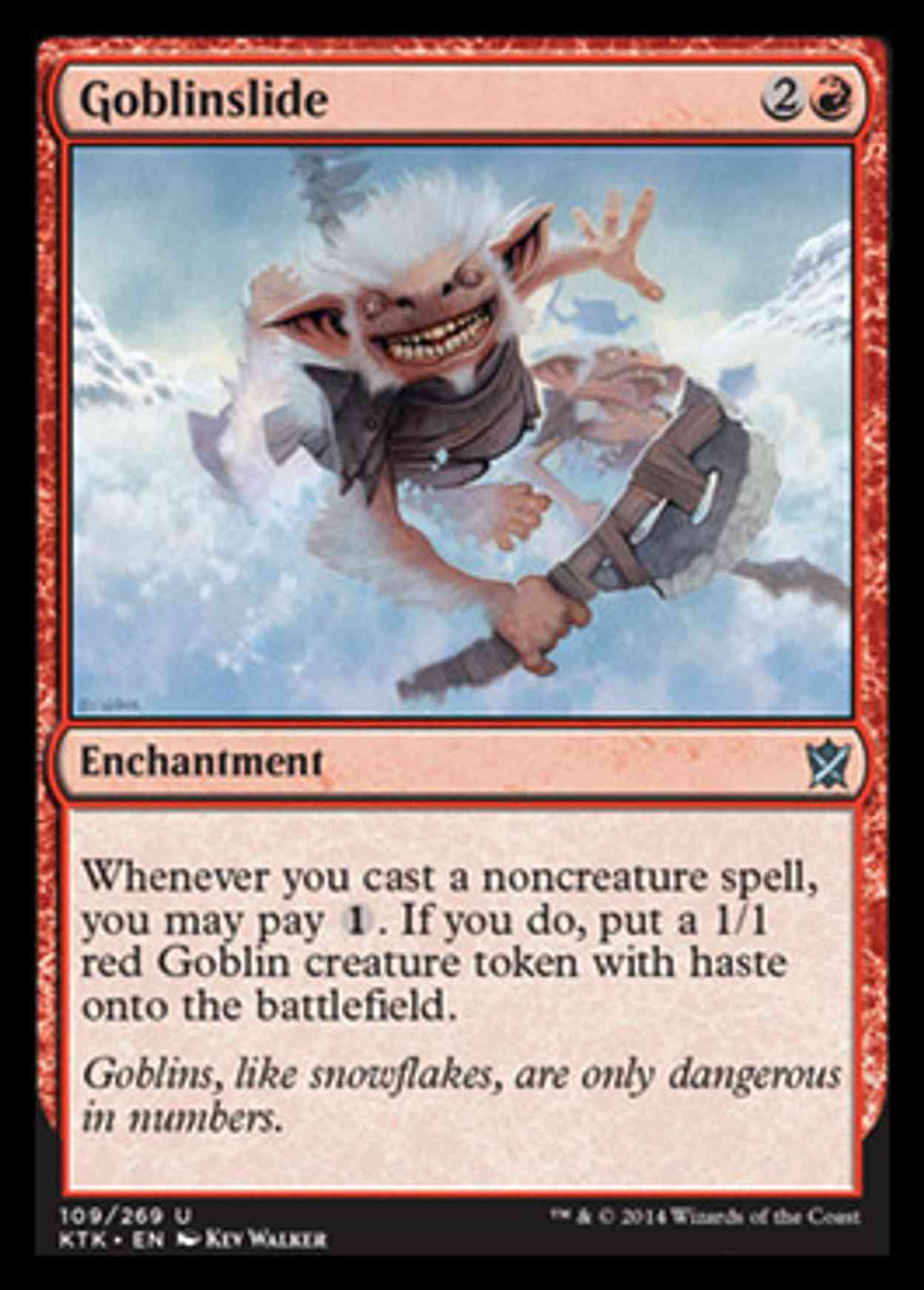 Goblinslide magic card front
