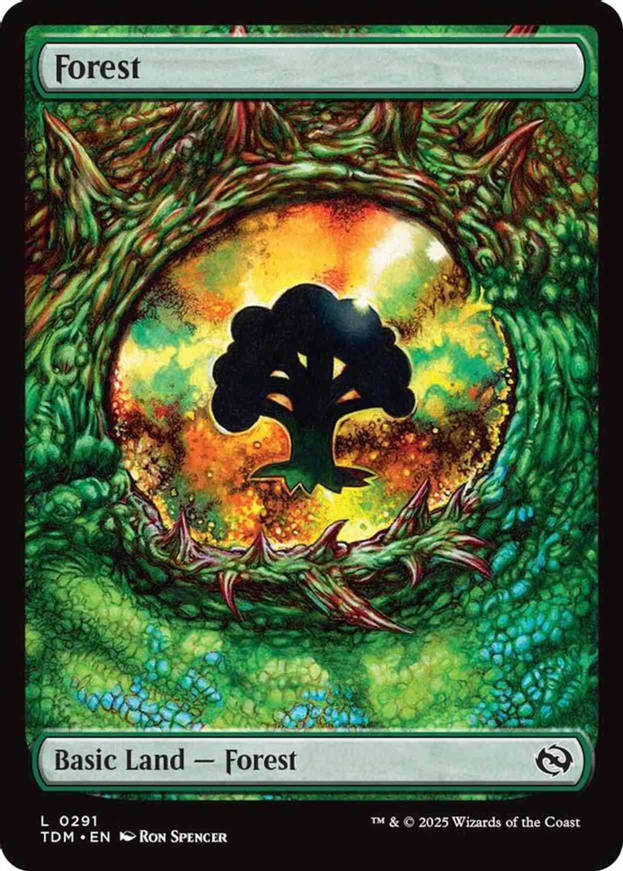 Forest (0291) magic card front