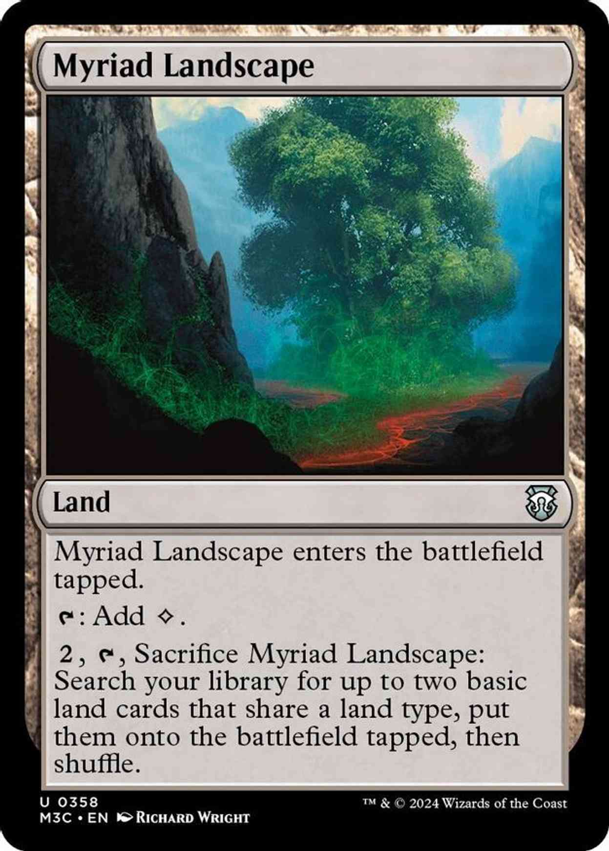 Myriad Landscape (Ripple Foil) magic card front