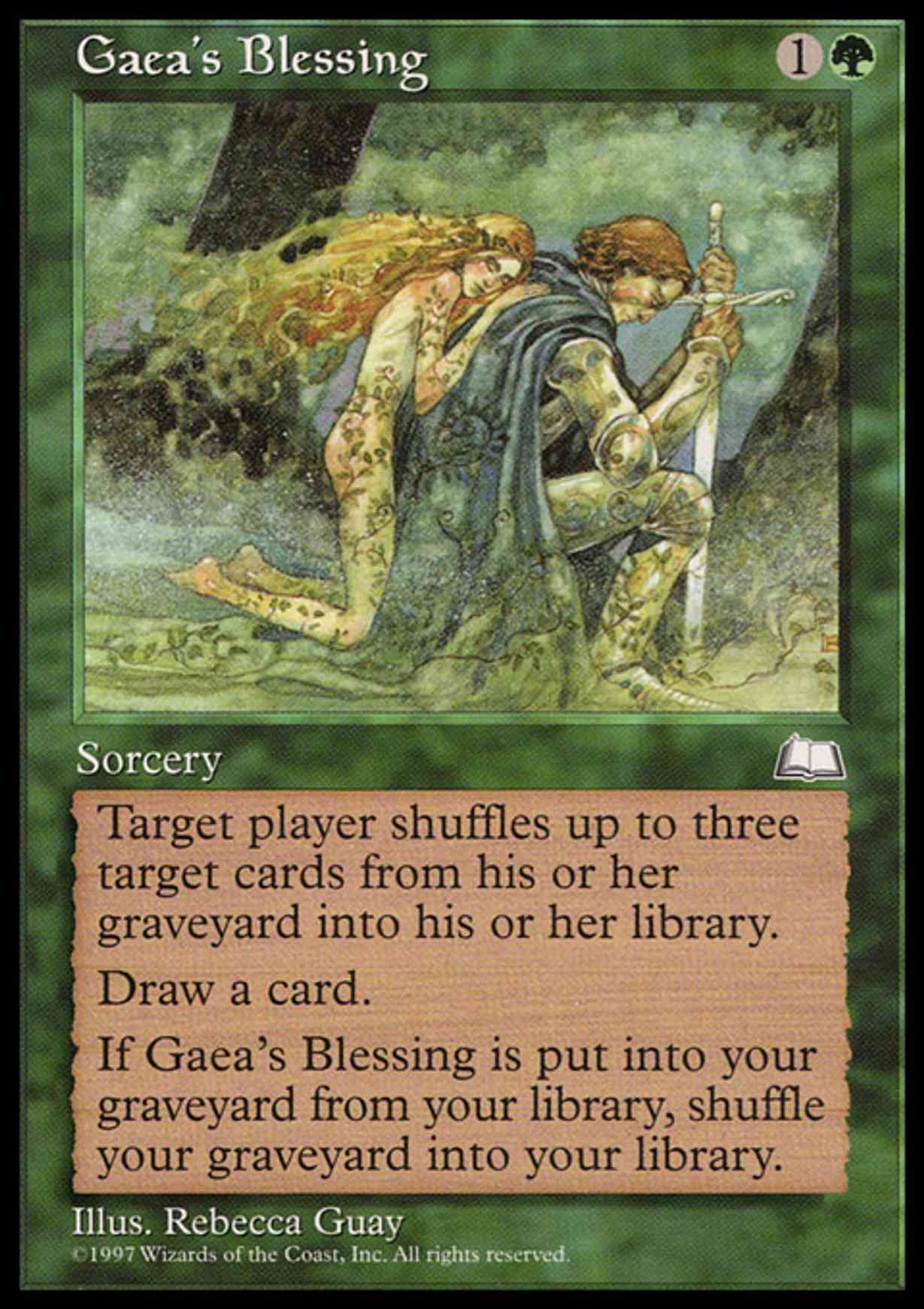 Gaea's Blessing magic card front