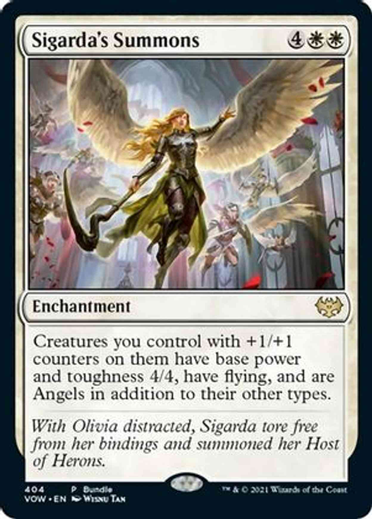 Sigarda's Summons (VOW Bundle) magic card front