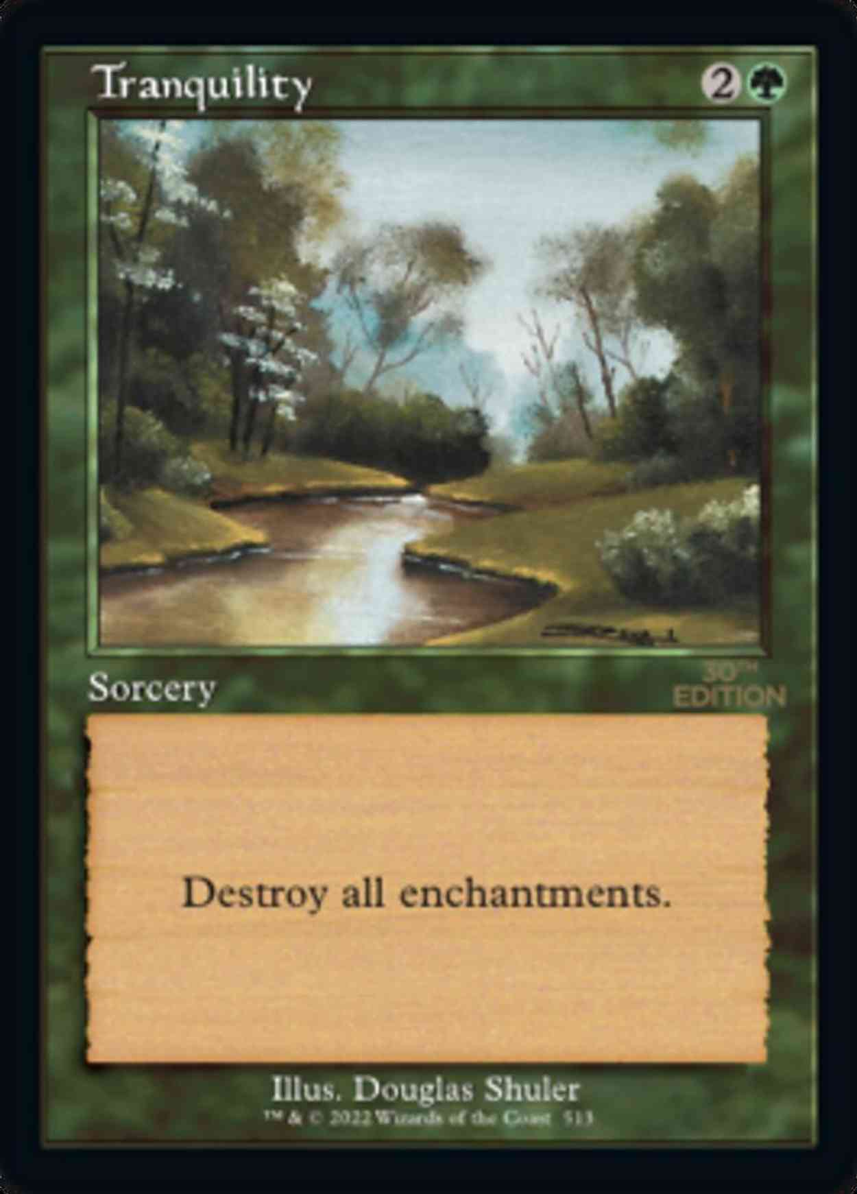 Tranquility (Retro Frame) magic card front