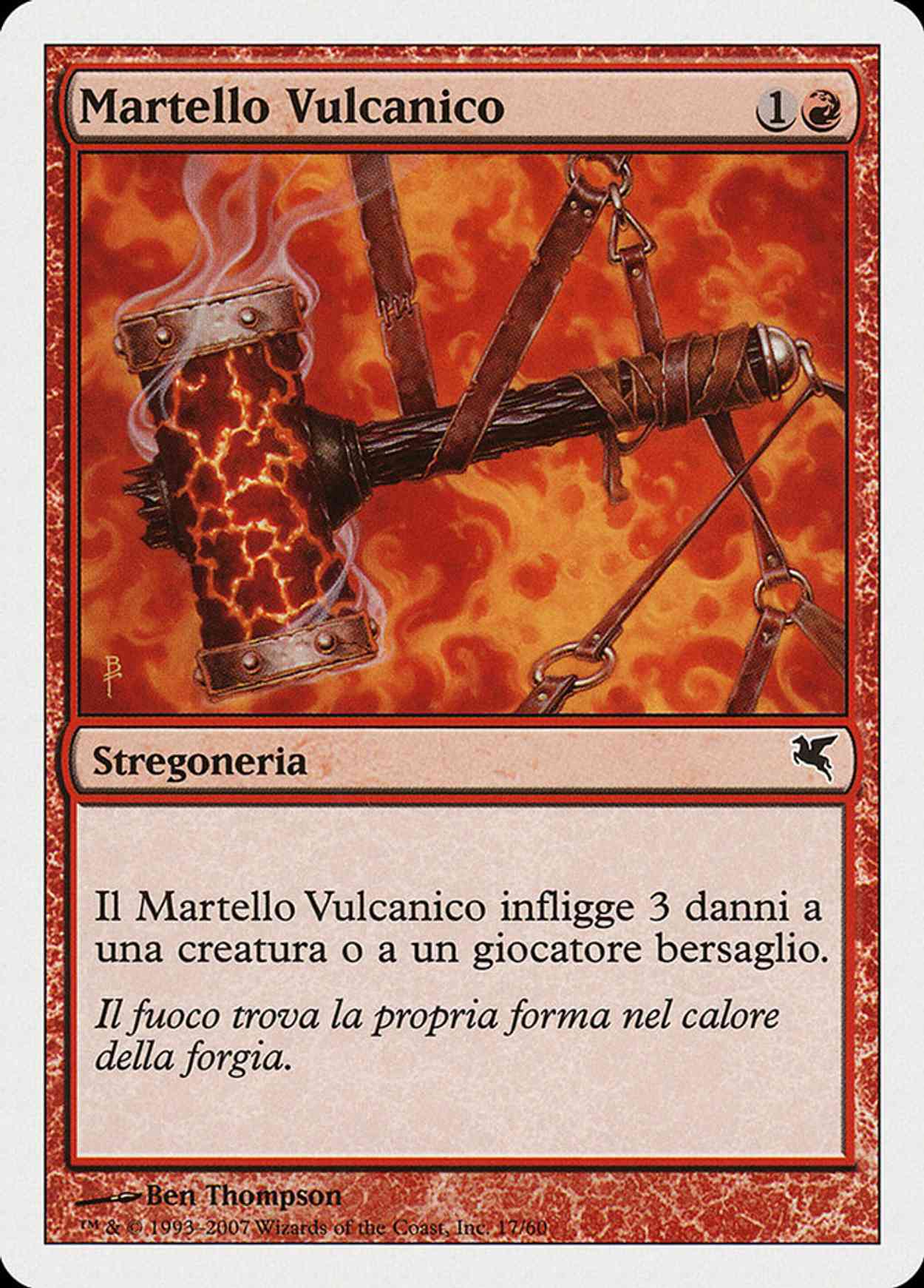 Volcanic Hammer (Retro Frame) magic card front