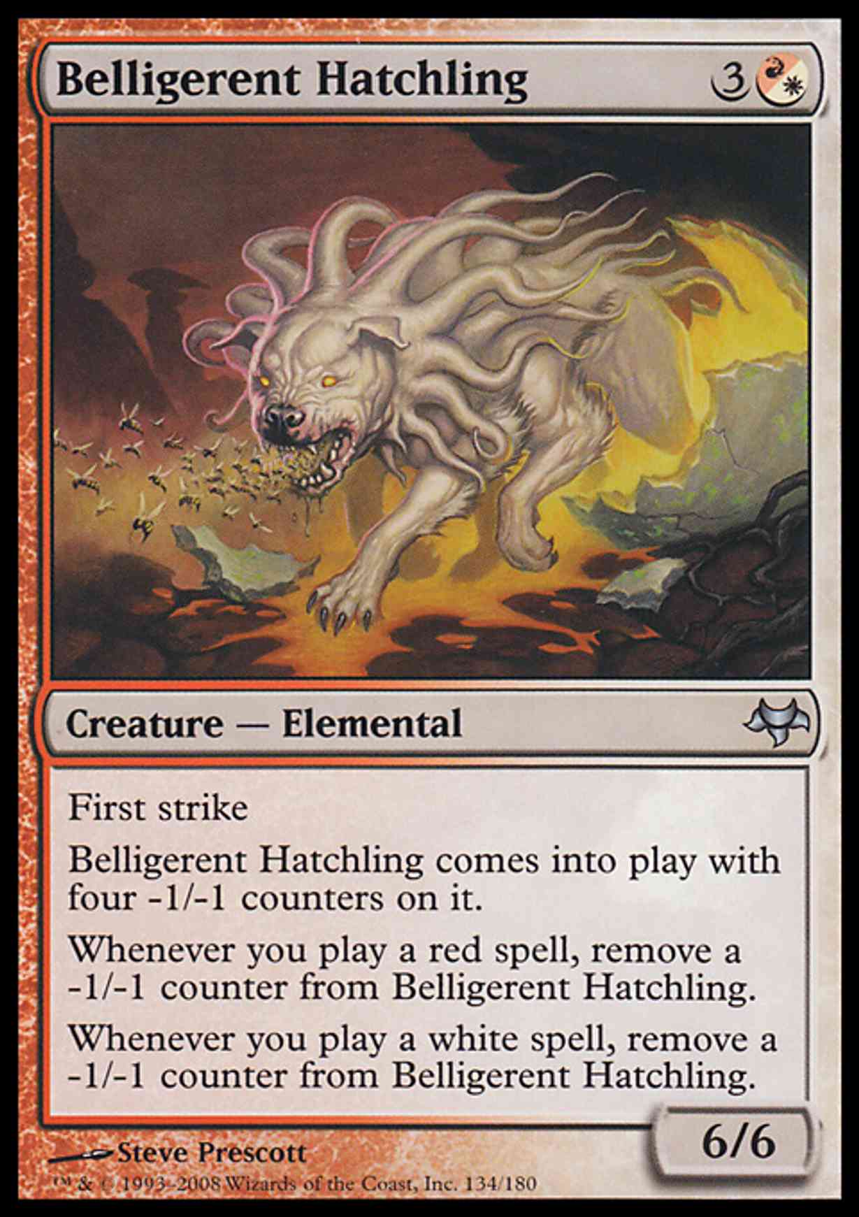 Belligerent Hatchling magic card front