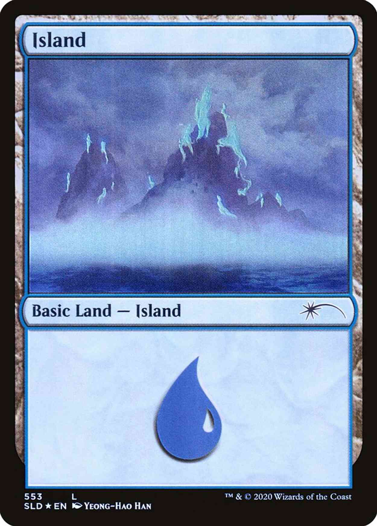 Island (553) magic card front