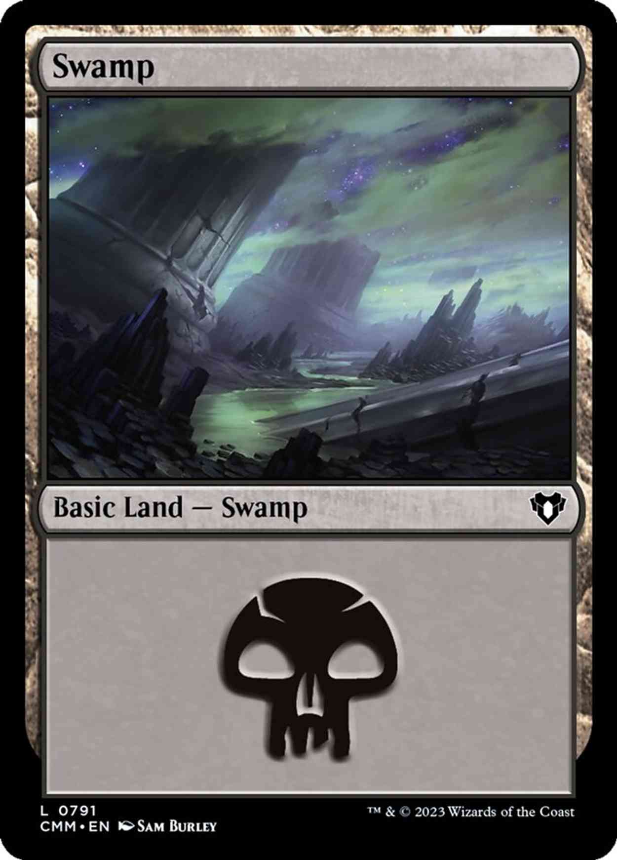 Swamp (0791) magic card front