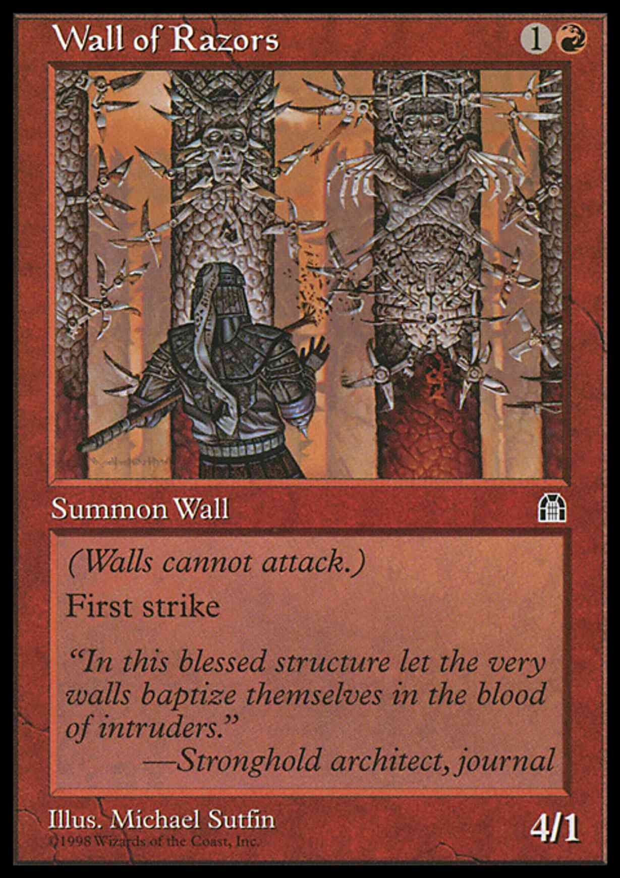 Wall of Razors magic card front