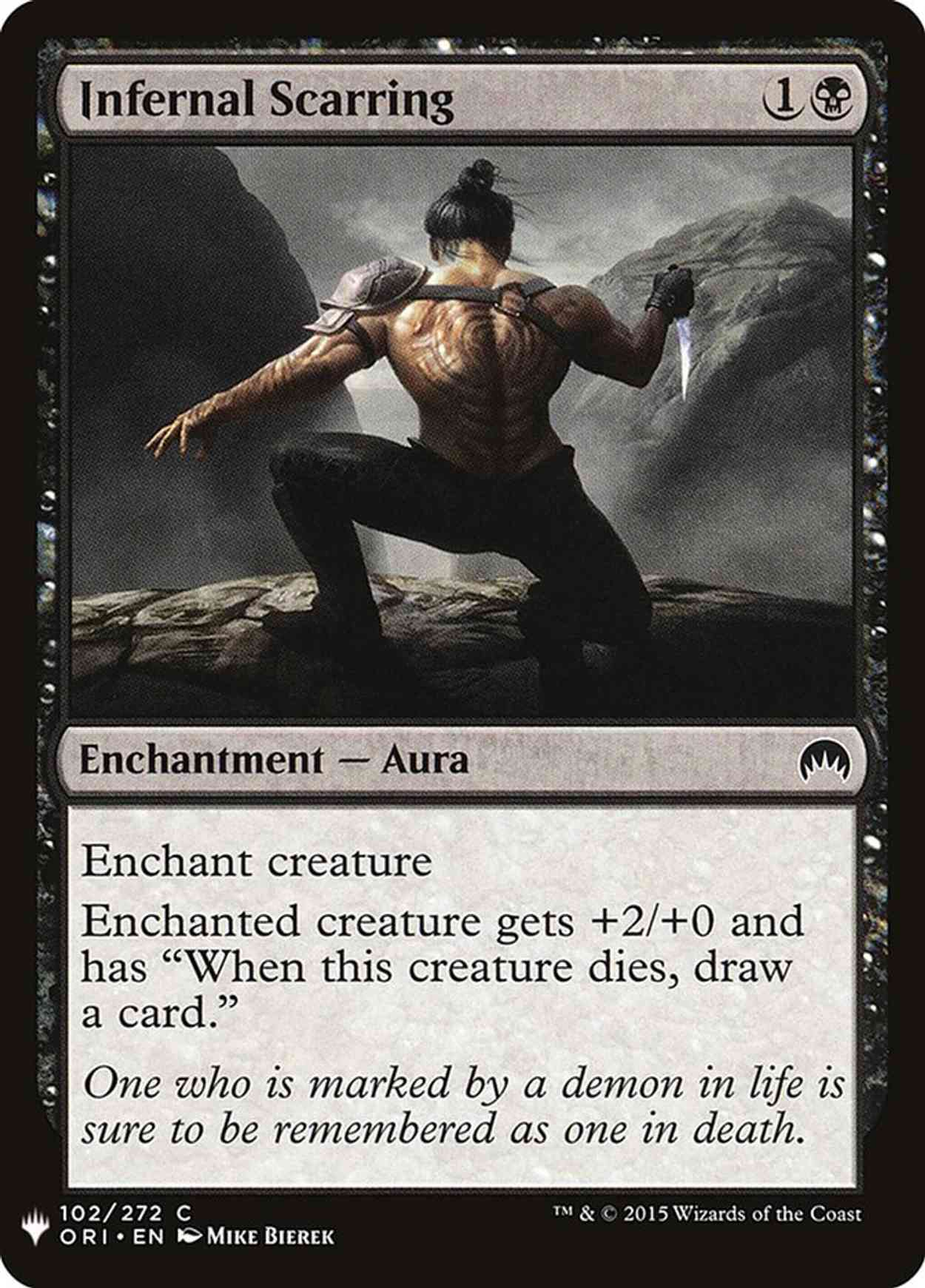 Infernal Scarring magic card front