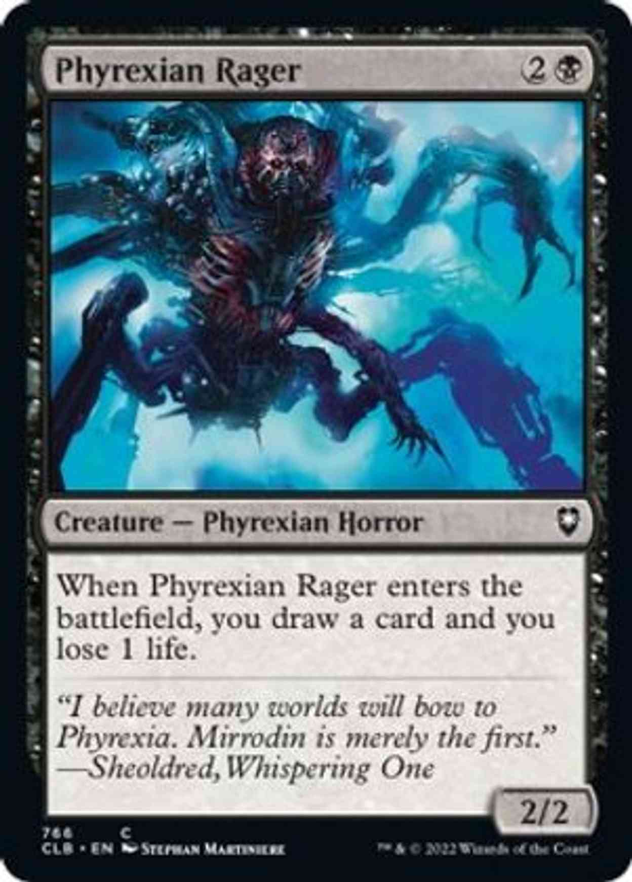 Phyrexian Rager magic card front