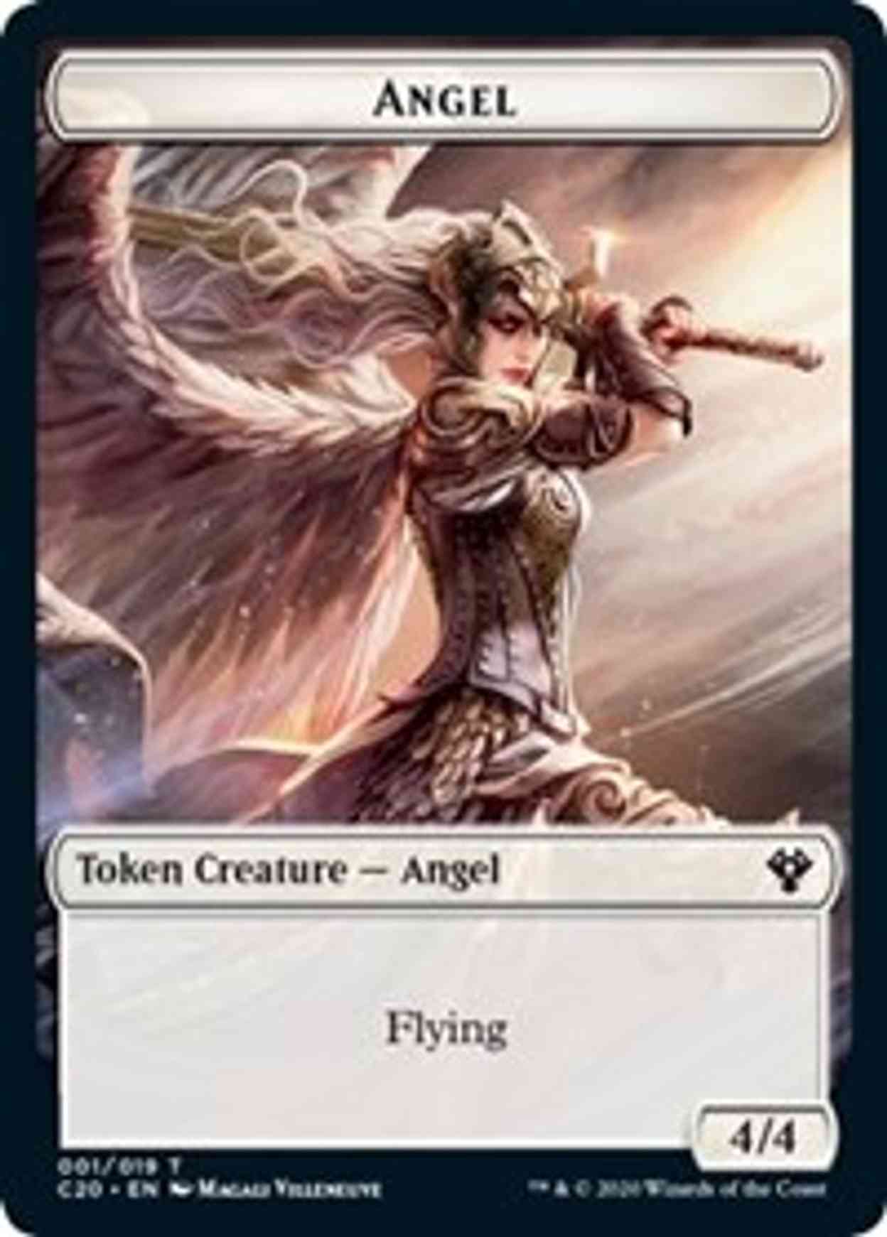 Angel // Elemental (010) Double-sided Token magic card front