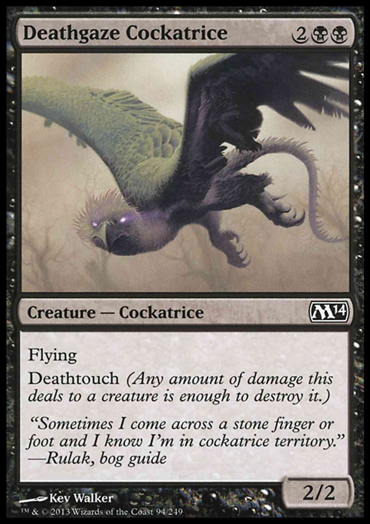 Deathgaze Cockatrice magic card front