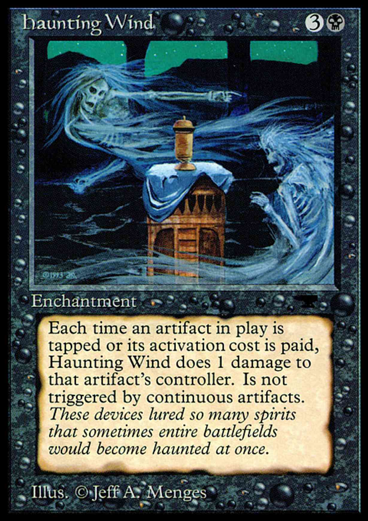Haunting Wind magic card front