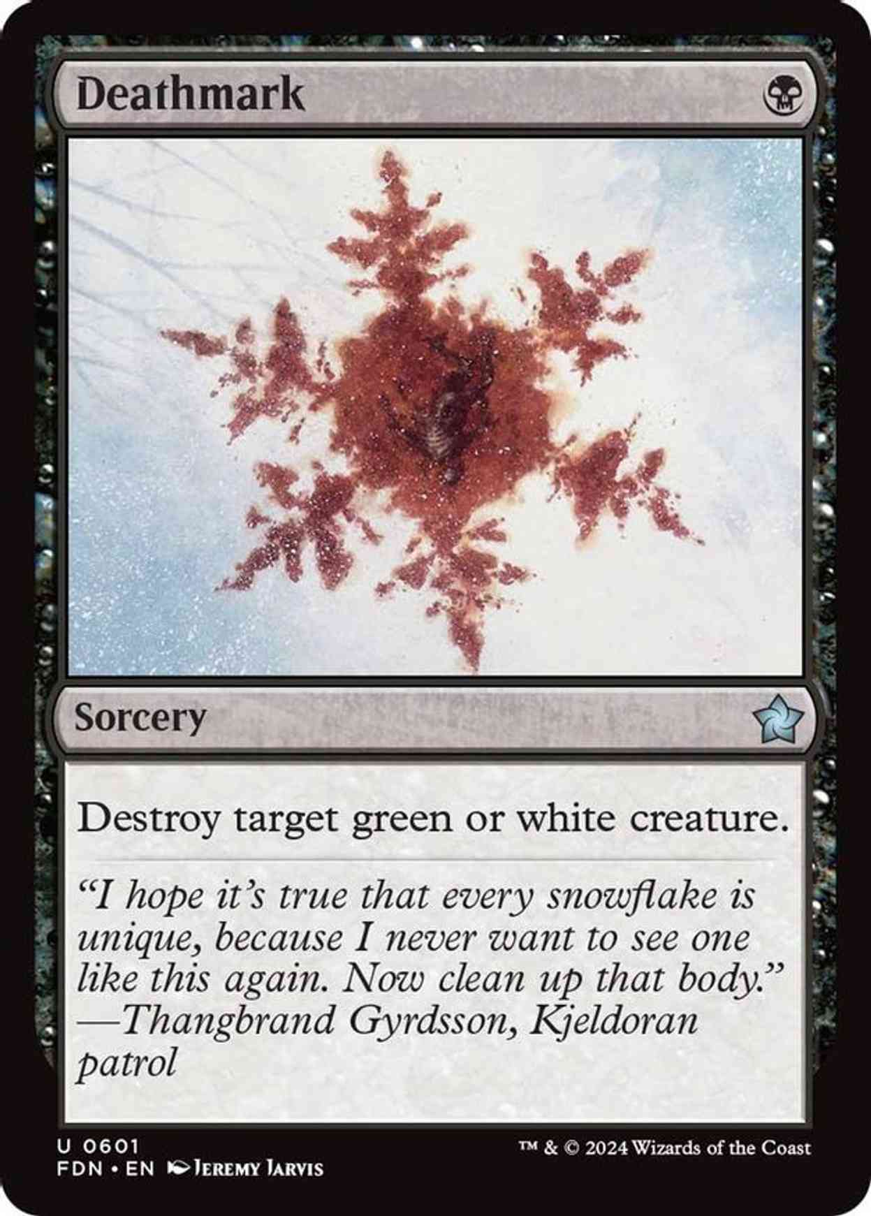 Deathmark magic card front