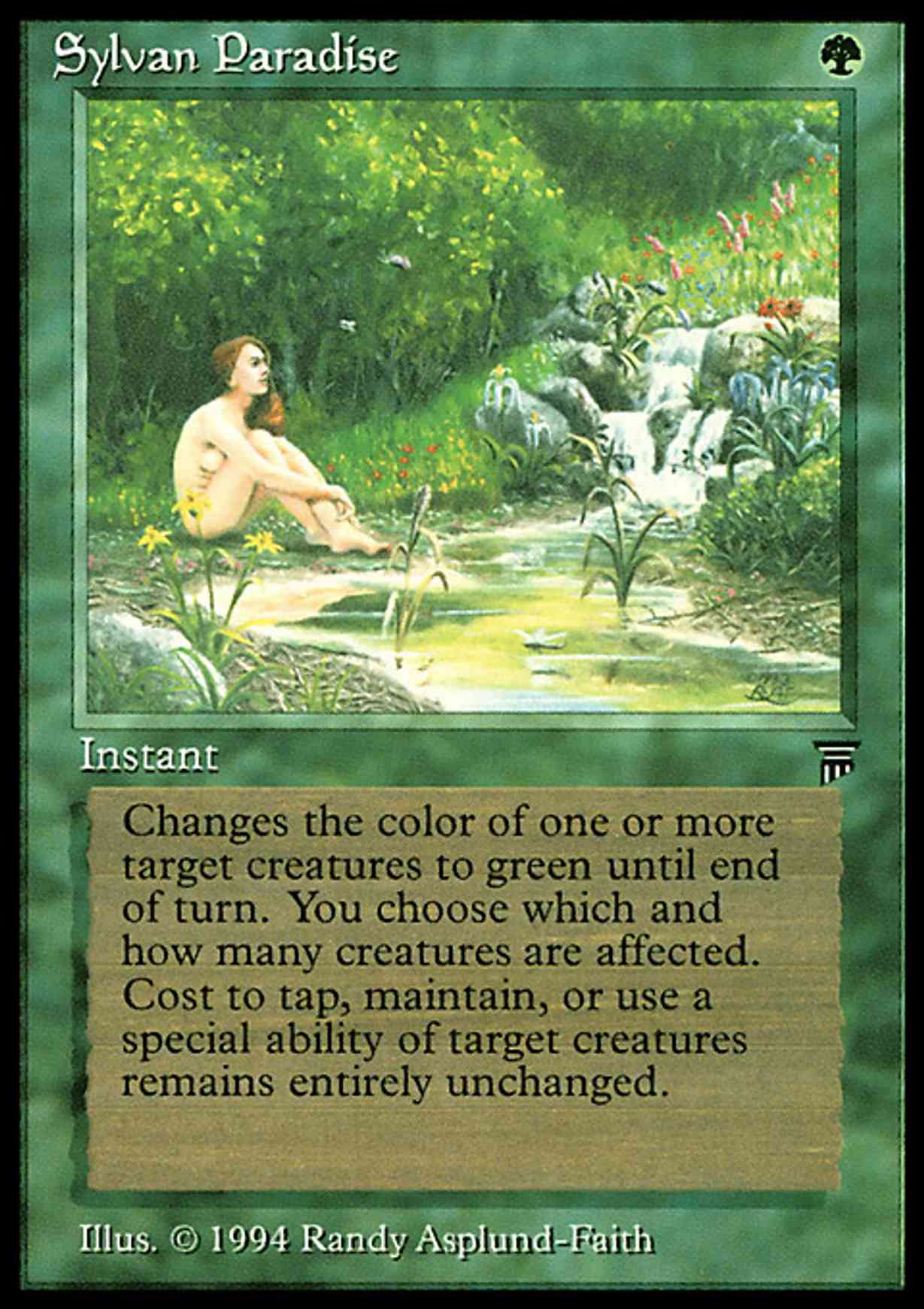Sylvan Paradise magic card front
