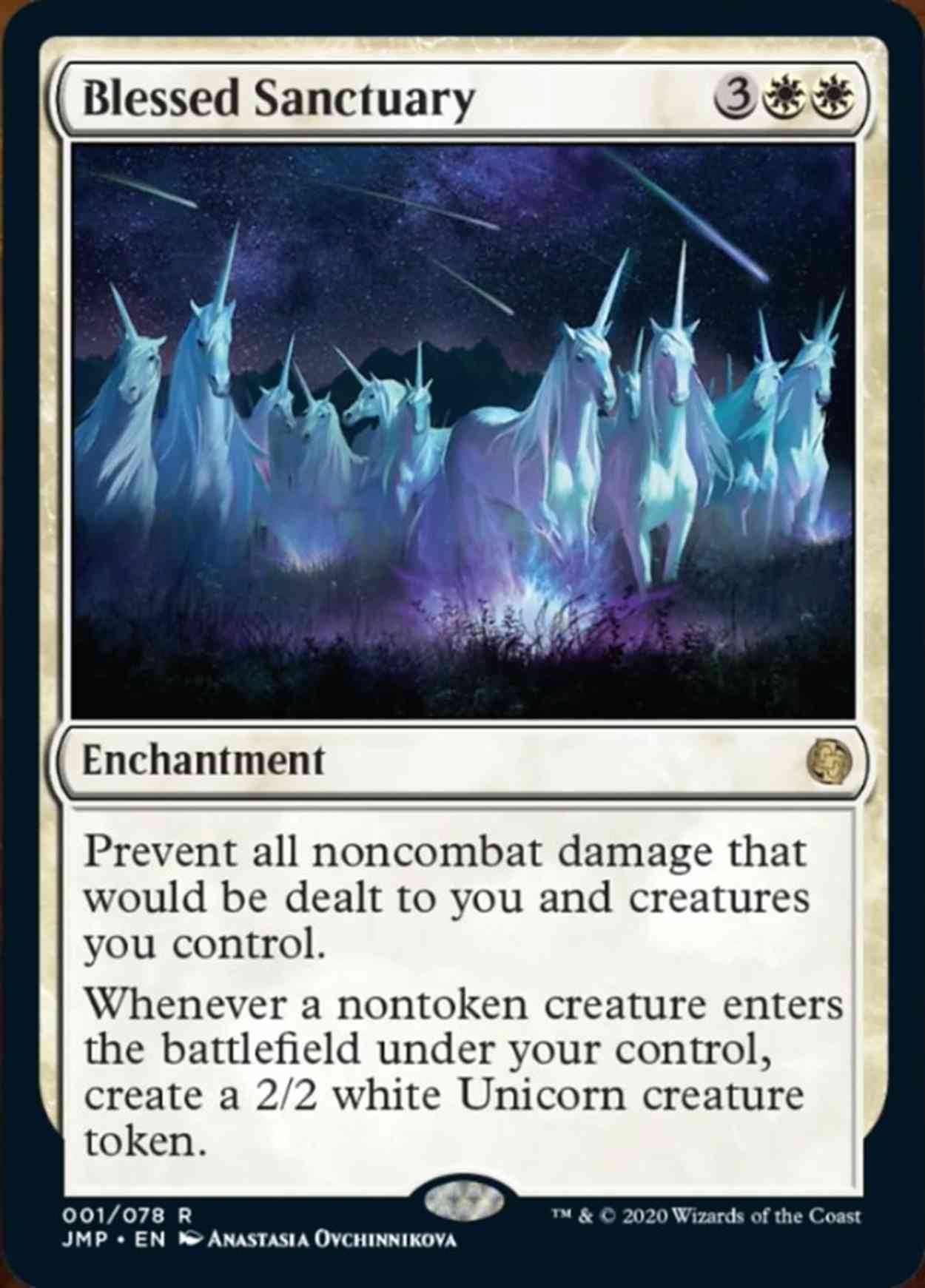 Blessed Sanctuary magic card front