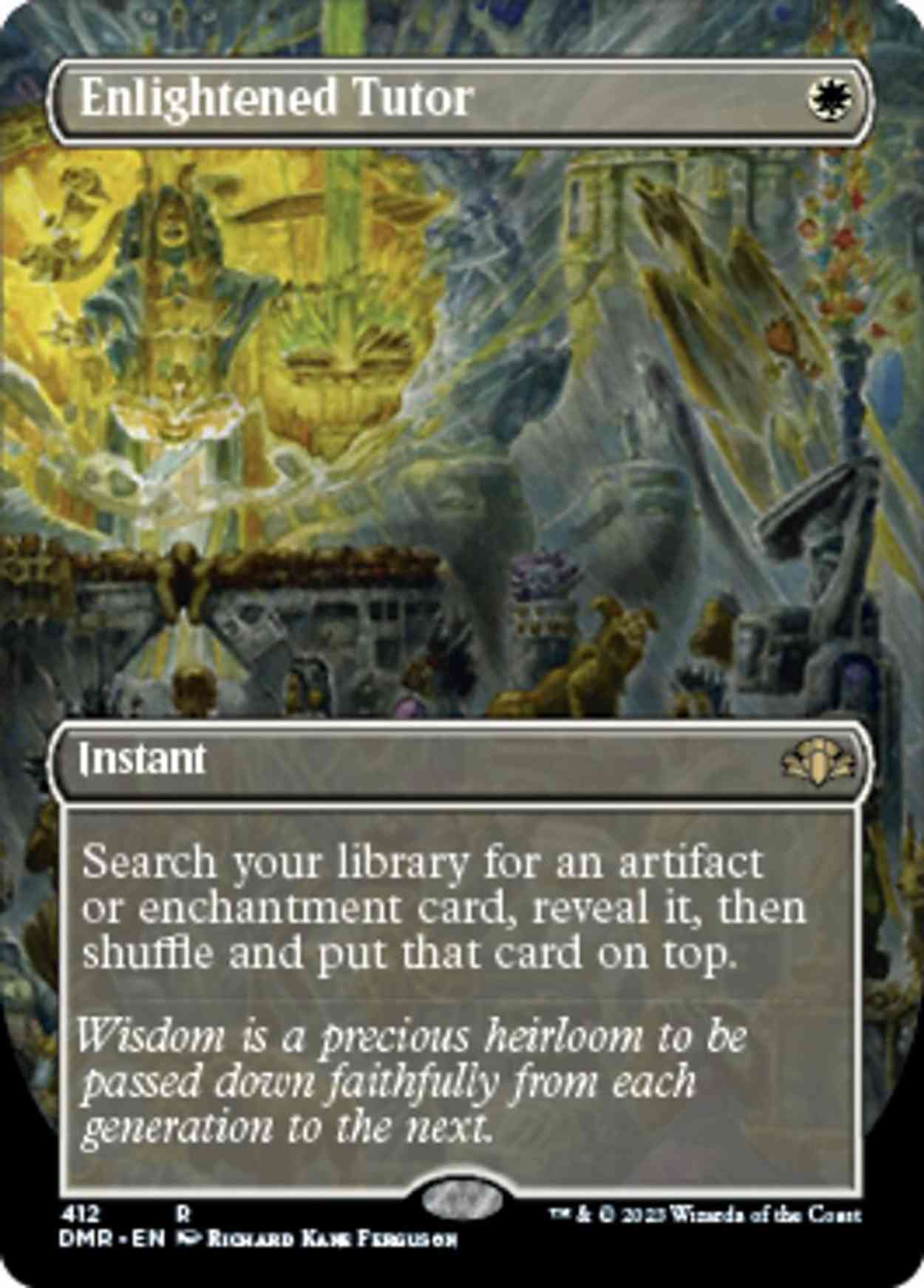 Enlightened Tutor (Borderless) magic card front