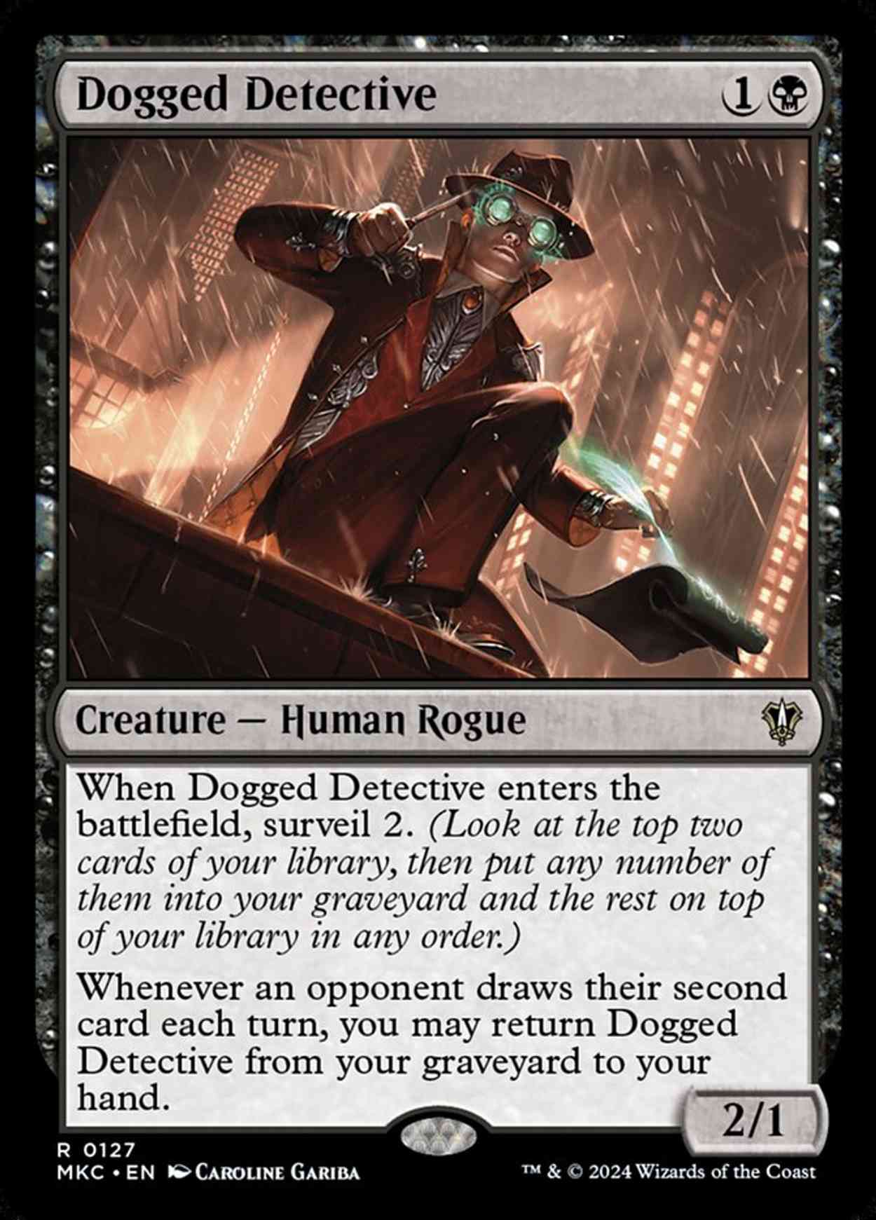 Dogged Detective magic card front