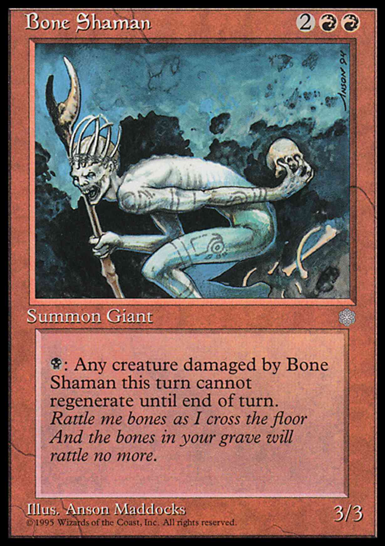 Bone Shaman magic card front