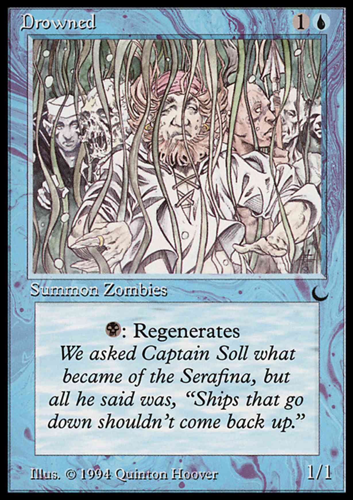 Drowned magic card front