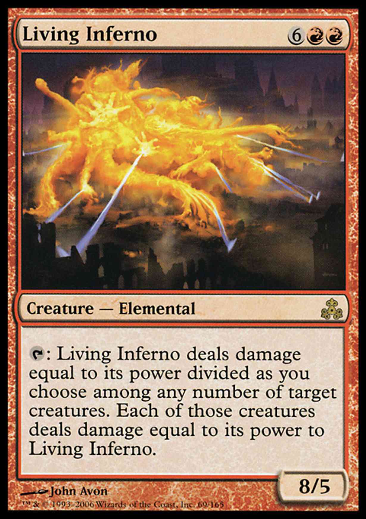Living Inferno magic card front