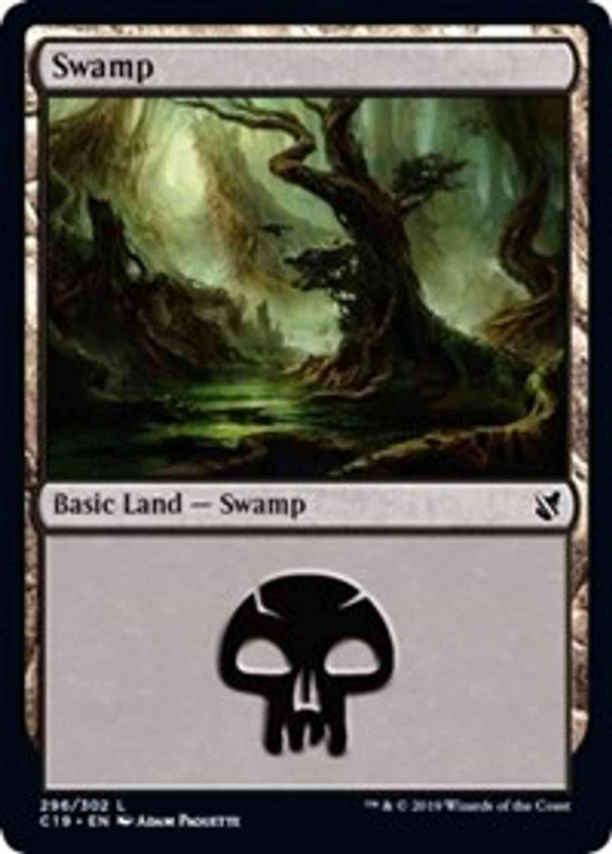 Swamp (296) magic card front