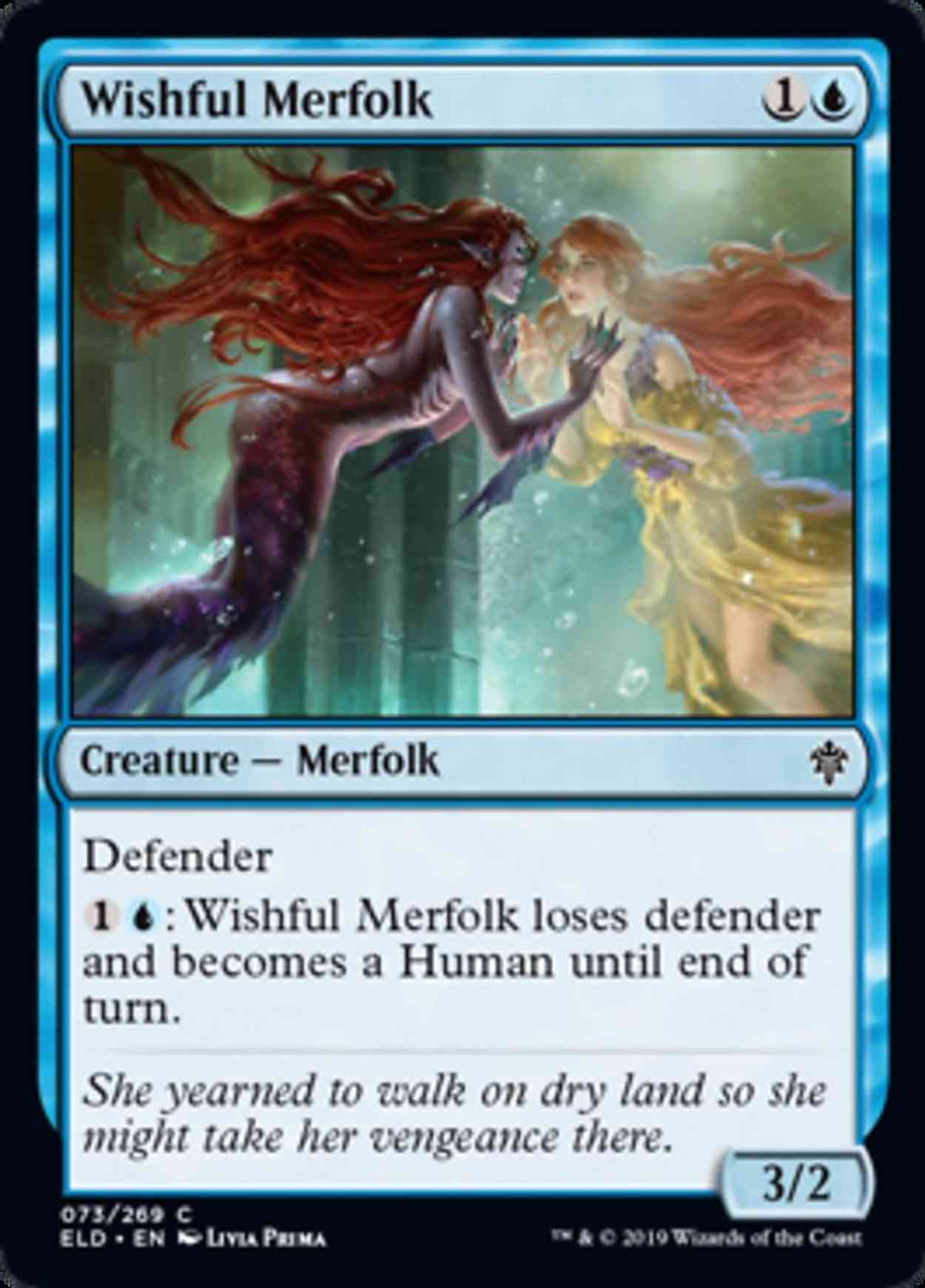 Wishful Merfolk magic card front