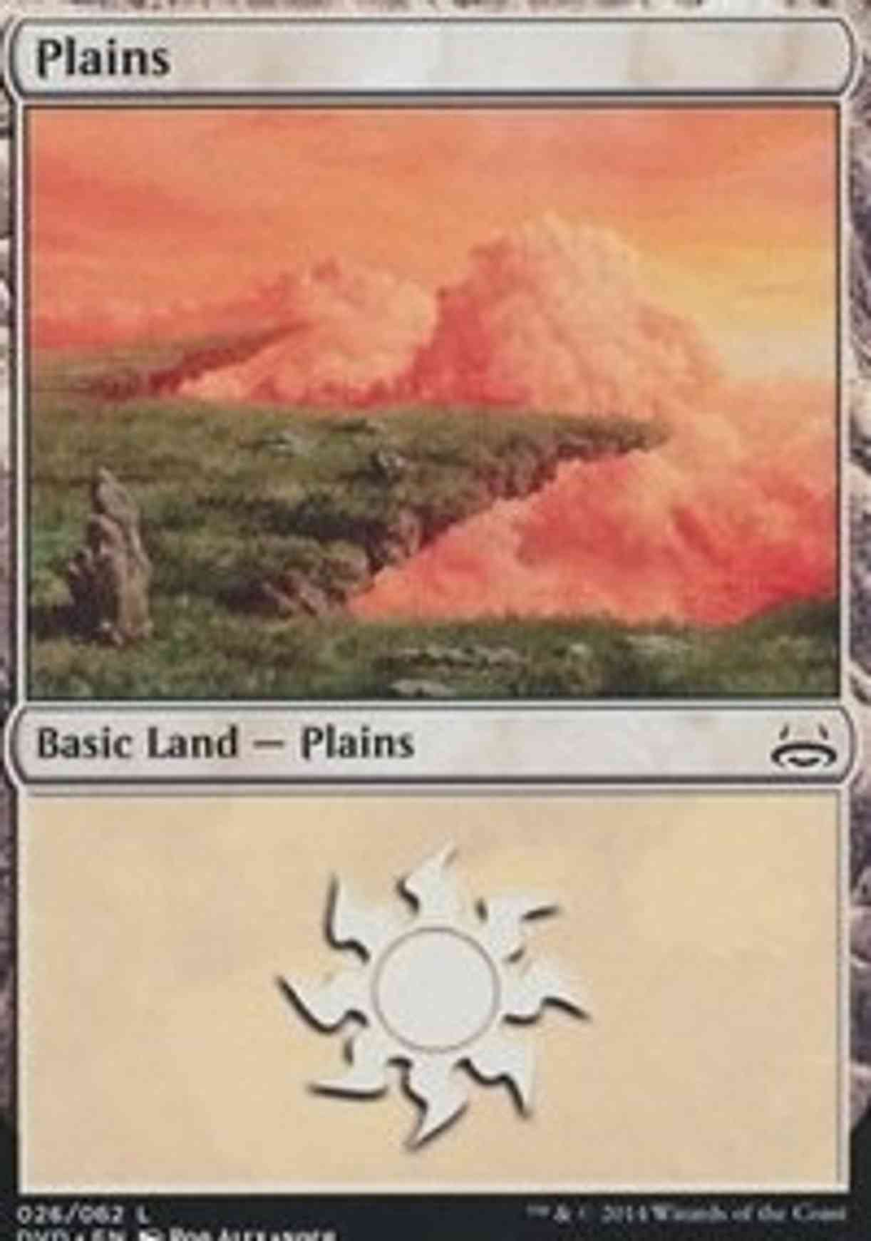 Plains (26) (Divine vs. Demonic) magic card front
