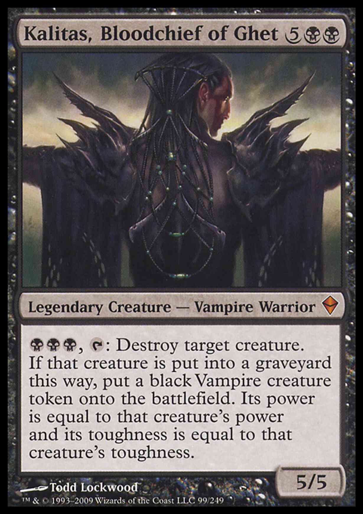 Kalitas, Bloodchief of Ghet magic card front