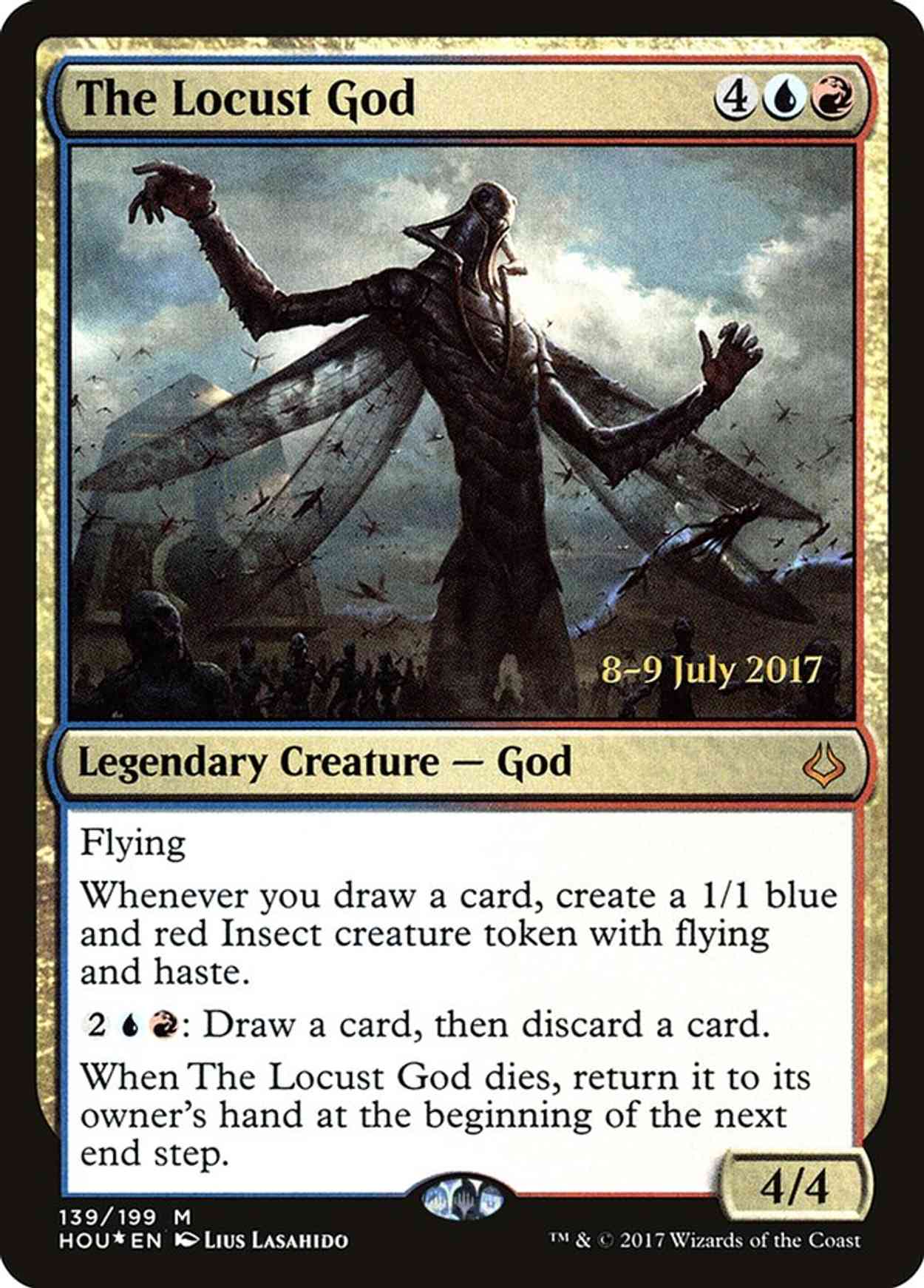 The Locust God magic card front
